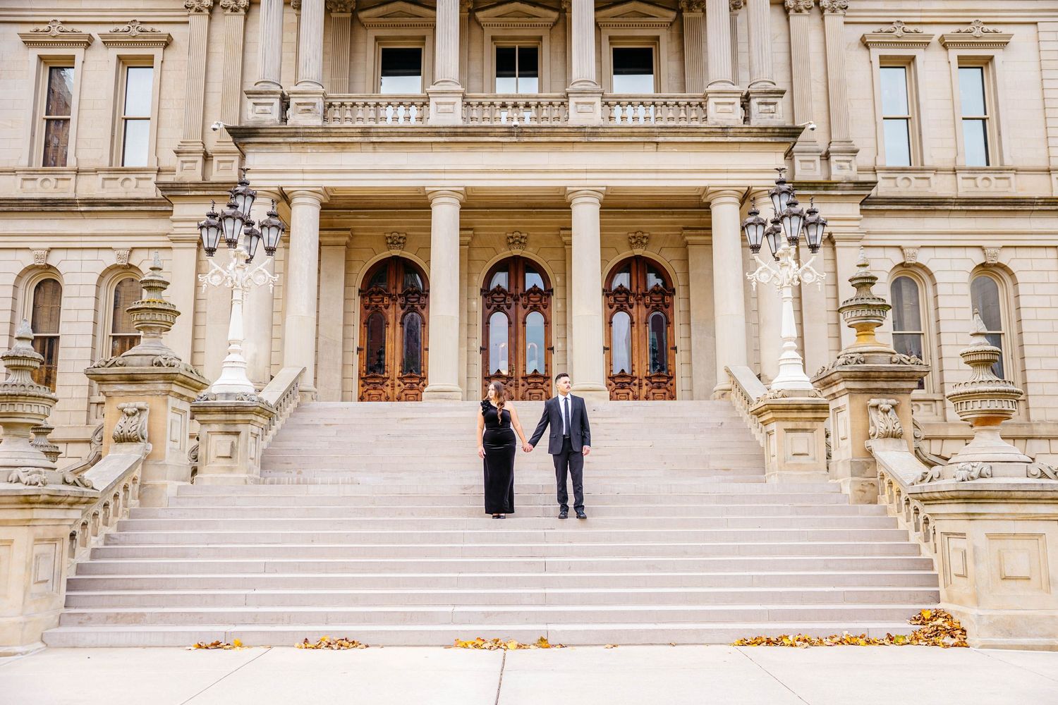 luxury engagement session in Michigan couples photography