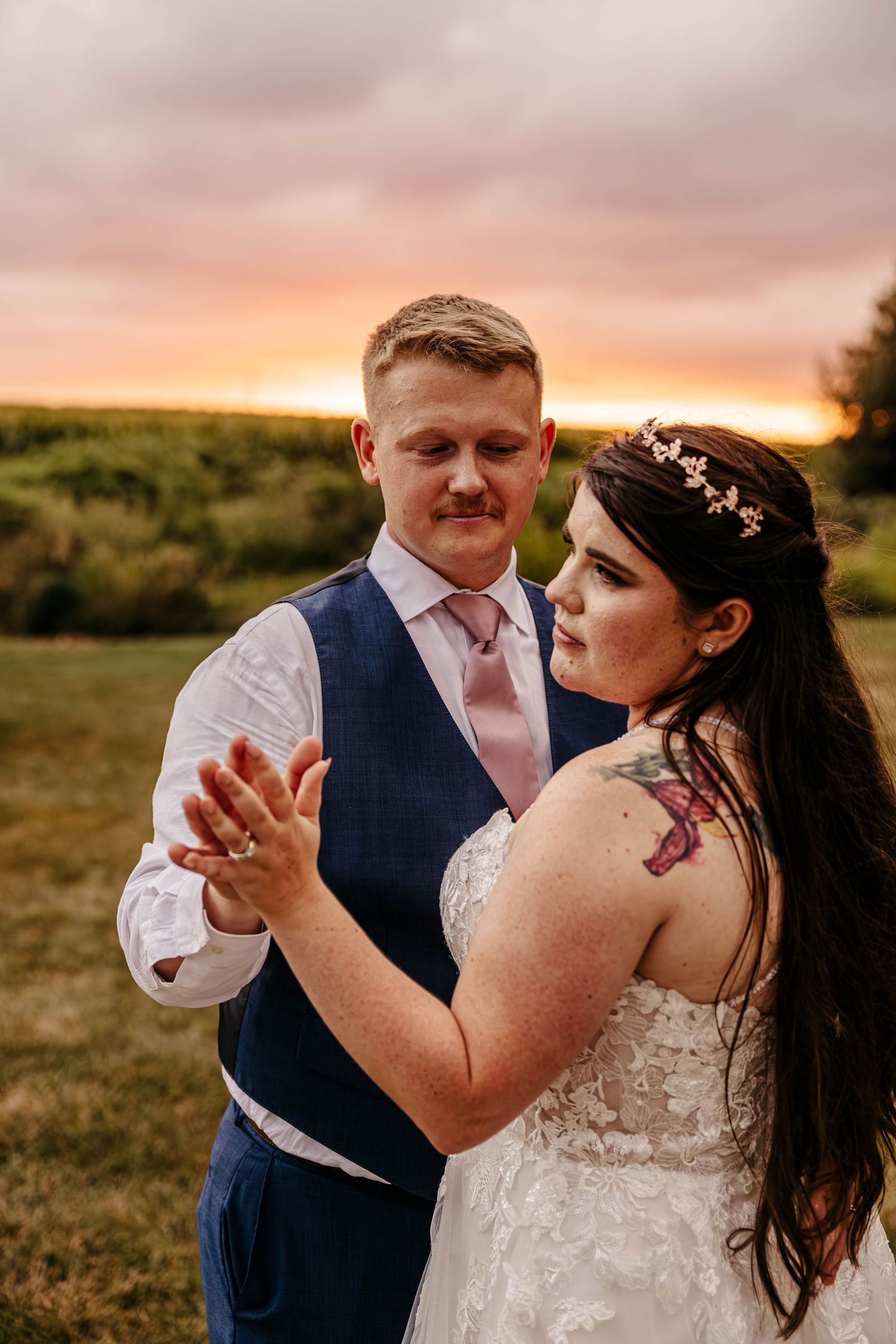 editorial  wedding photographer bride and groom portrait