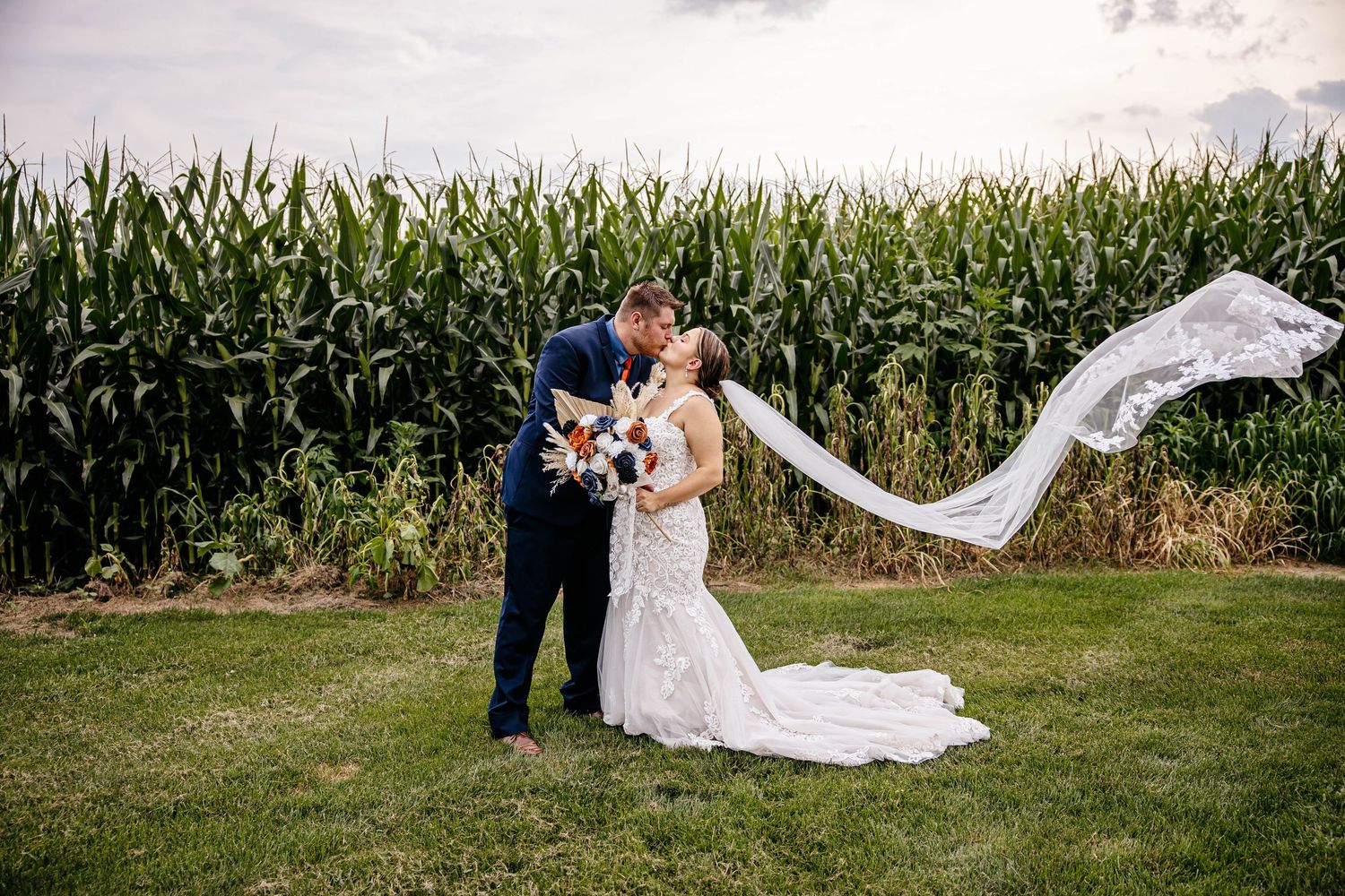 editorial wedding photographer bride and groom portrait