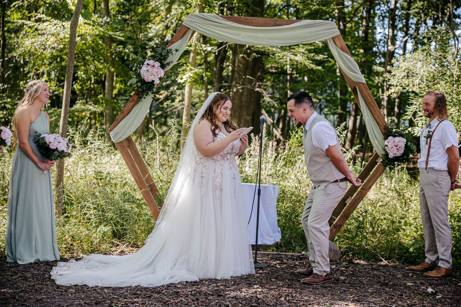 Michigan wedding photography ceremony moment