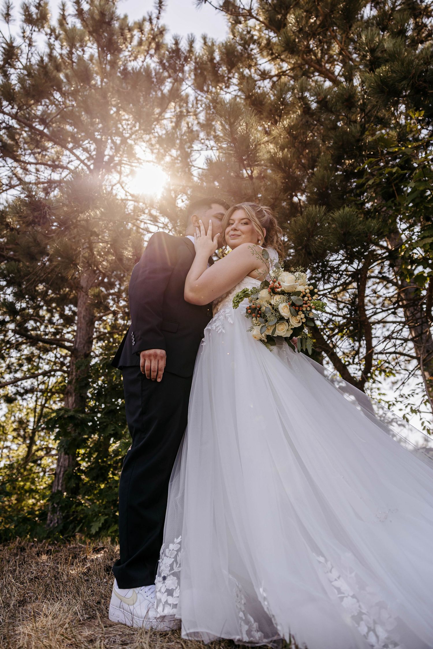 luxury wedding photographer bride and groom portrait