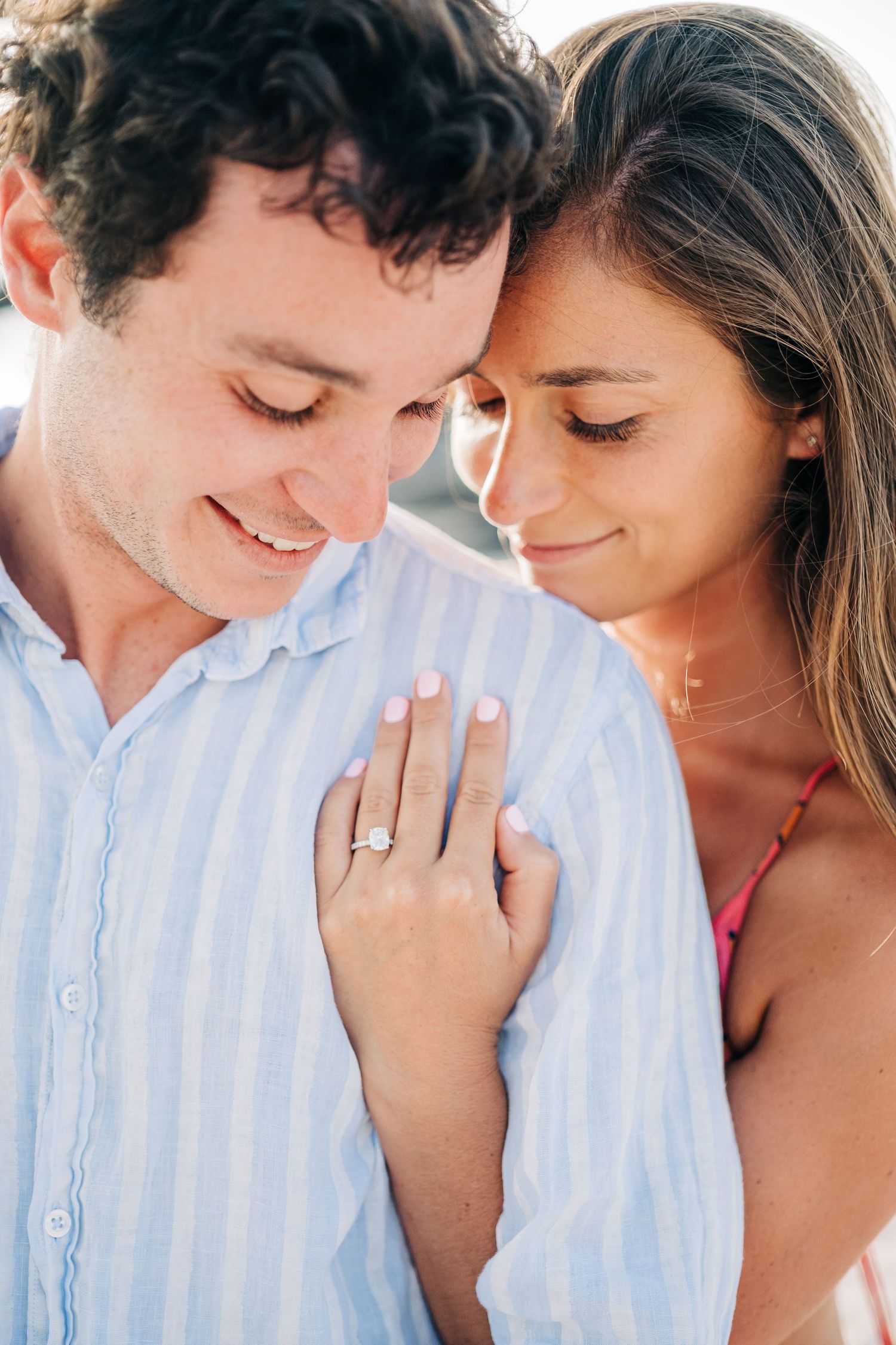 Engagement photo in Kona at Kikaua Point Beach Park