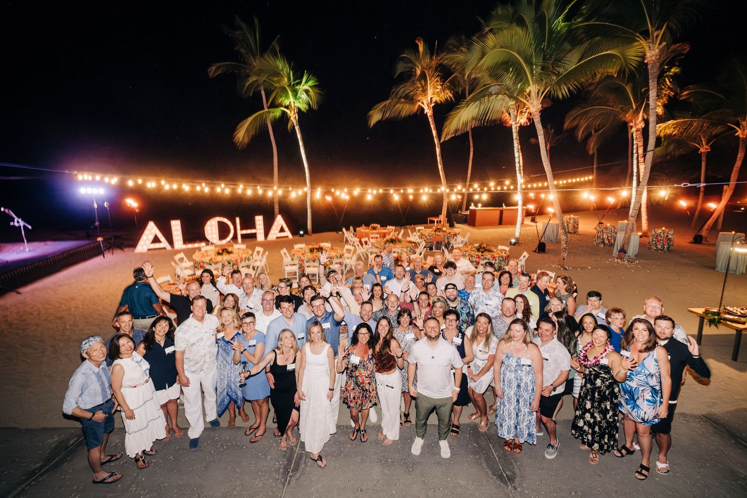 Event photography at a Mauna Lani Beach Resort event.