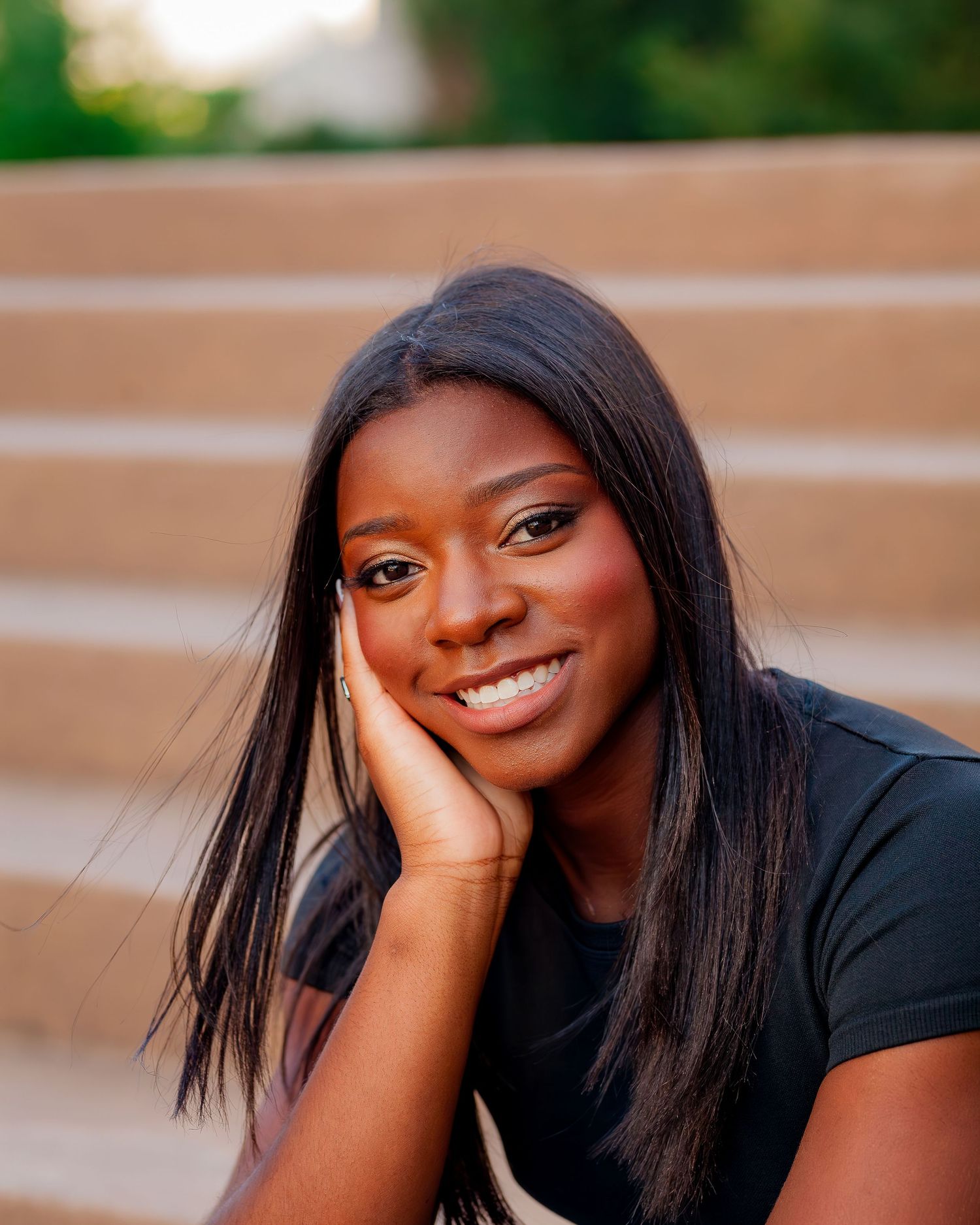Modern senior photography in Tulsa Oklahoma with natural light and editorial styling by Imagery by LaShawn Renee.