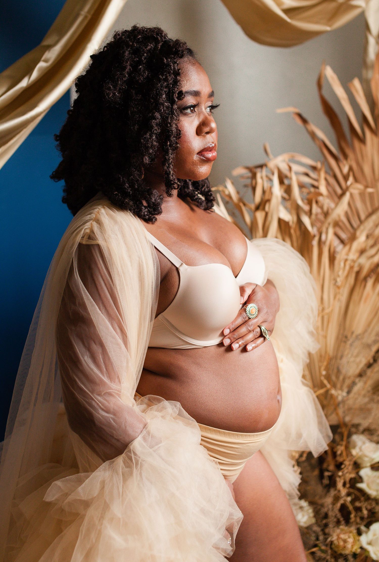 Luxury maternity portrait session in Tulsa Oklahoma capturing natural light, elegance, and imagery for who you are becoming.