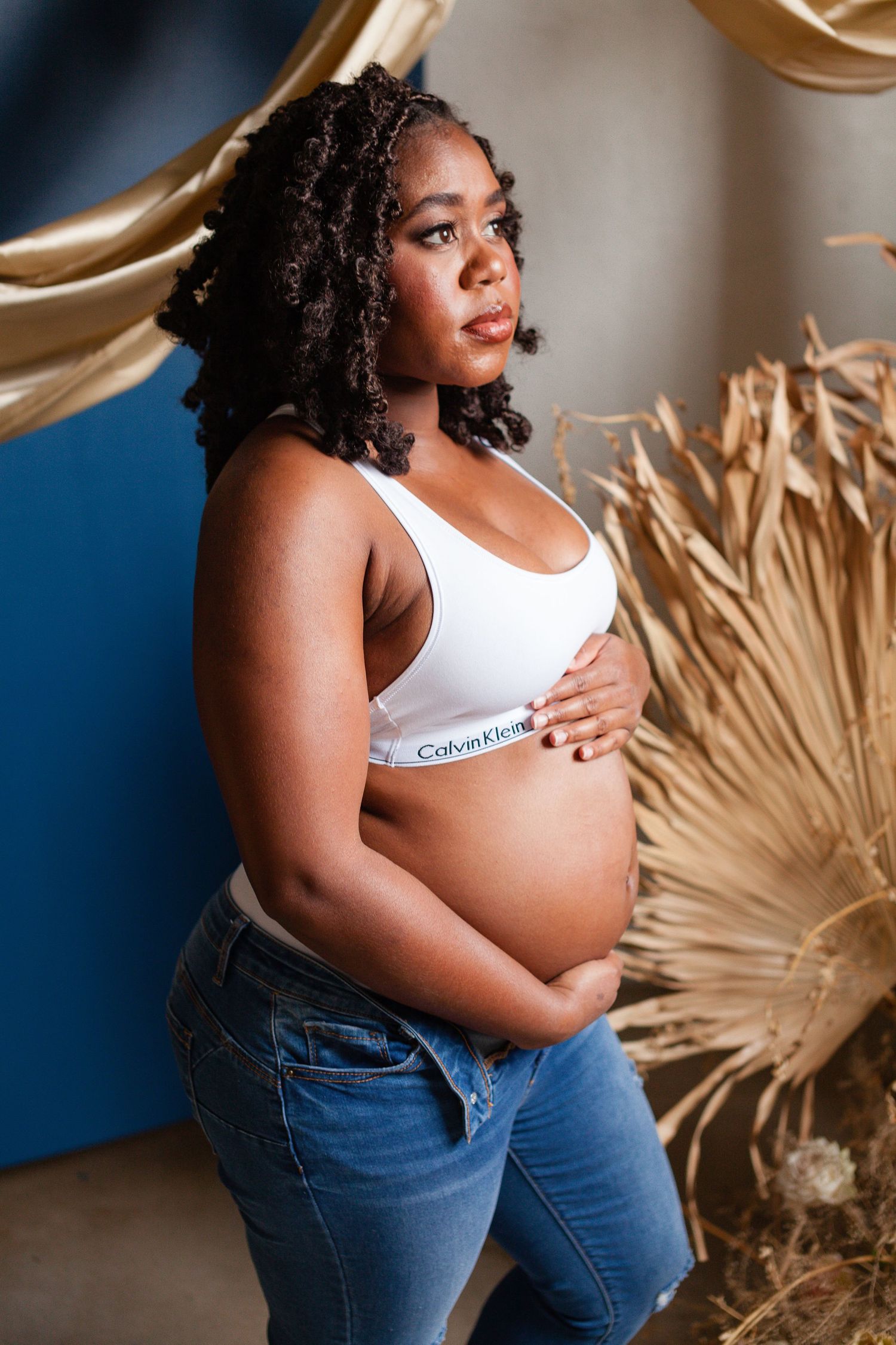 Luxury maternity portrait session in Tulsa Oklahoma capturing natural light, elegance, and imagery for who you are becoming.