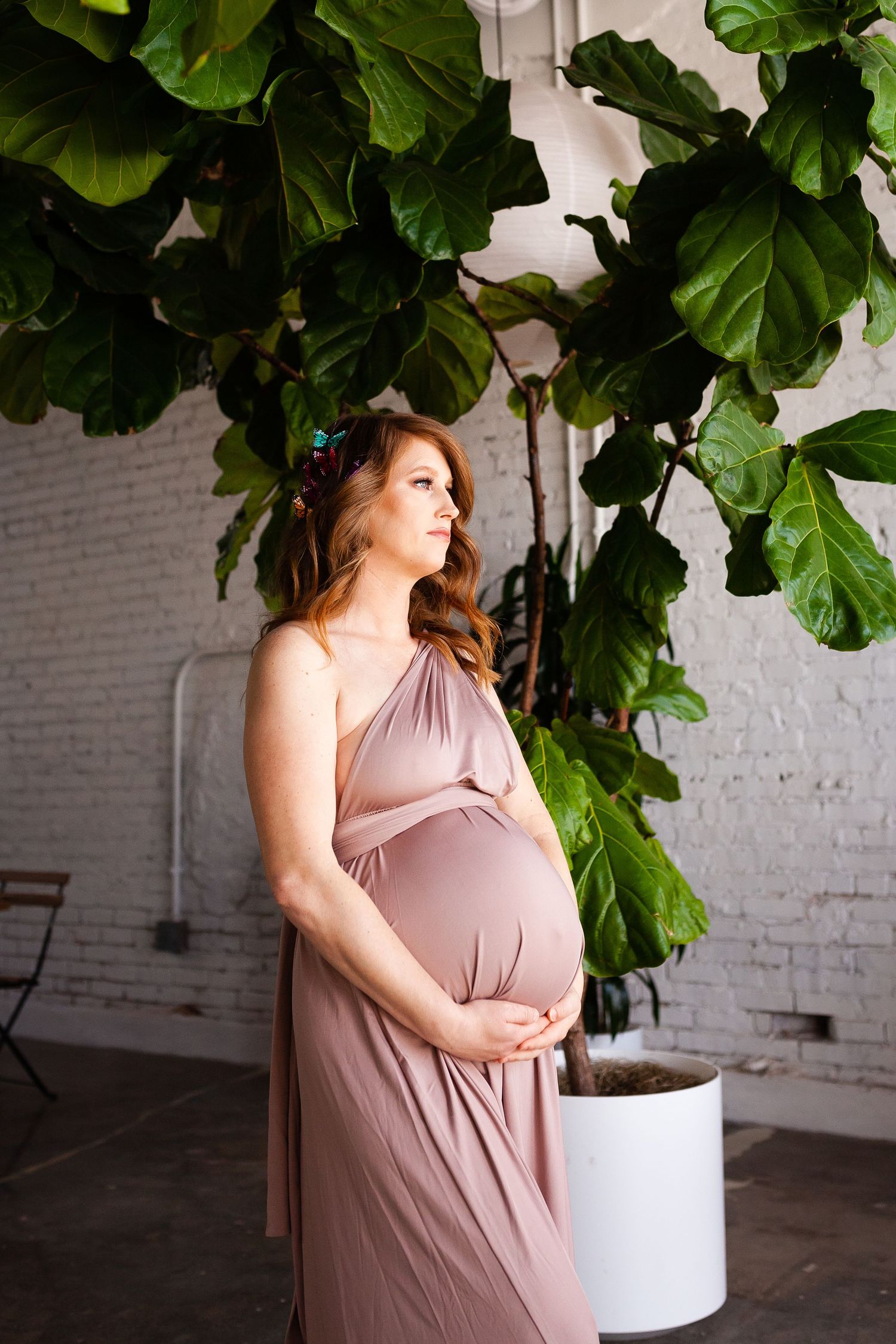 Luxury maternity portrait session in Tulsa Oklahoma capturing natural light, elegance, and imagery for who you are becoming.