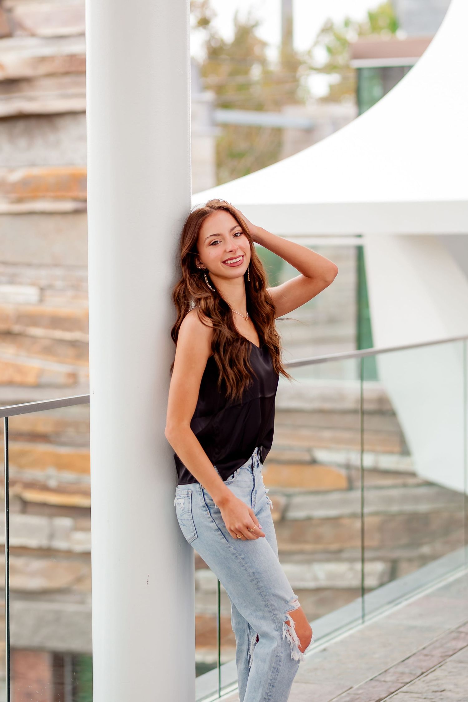 Modern senior photography in Tulsa Oklahoma with natural light and editorial styling by Imagery by LaShawn Renee.