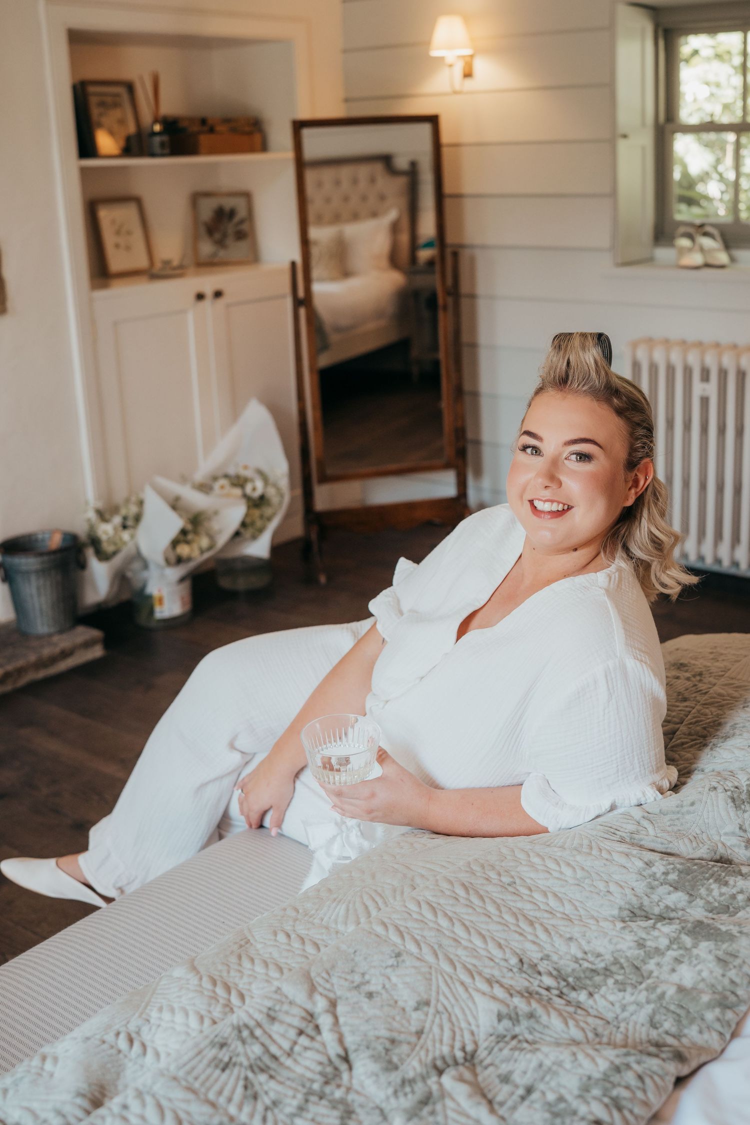 Bridal morning portrait