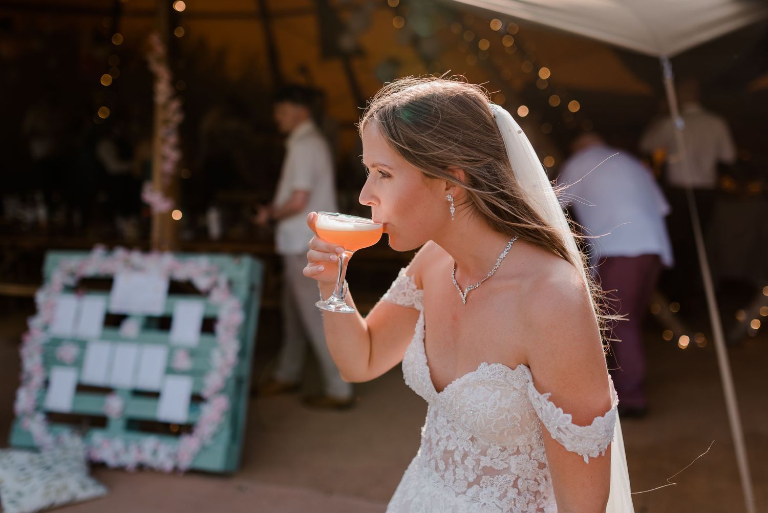 A collection of candid moments from what appears to be a wedding reception with dancing and celebrating guests.
