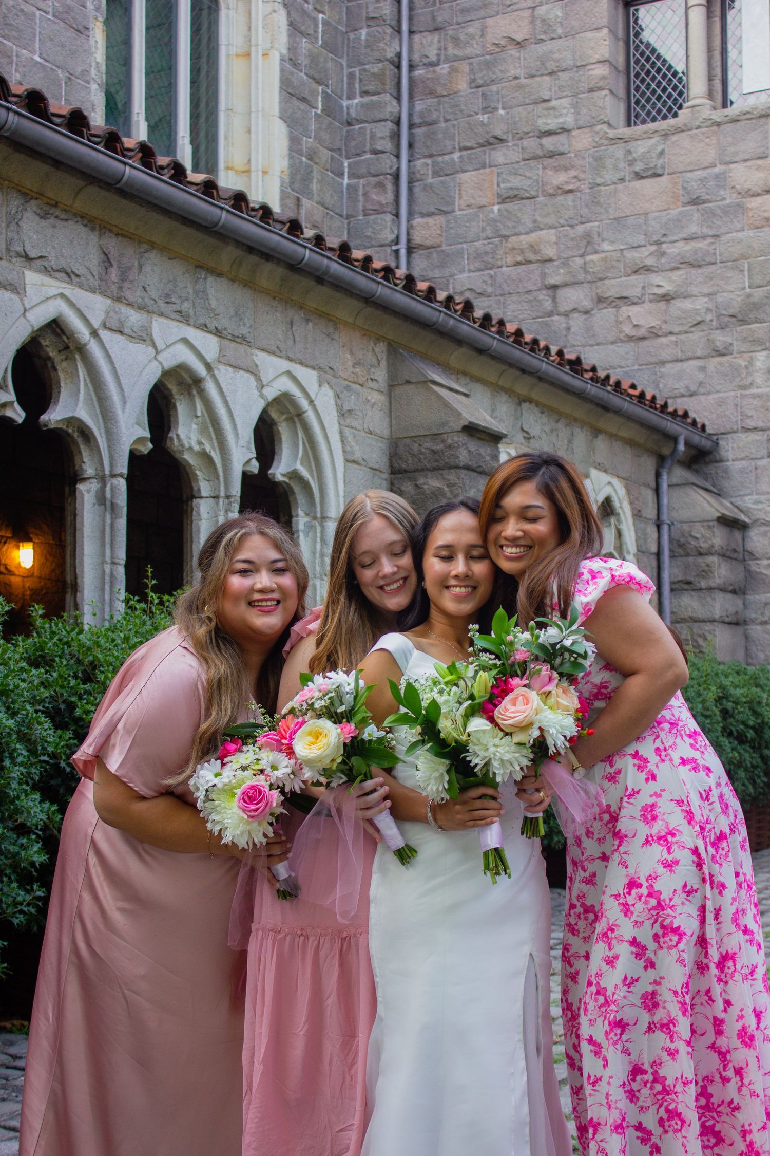 luxury, editorial wedding, bridal party