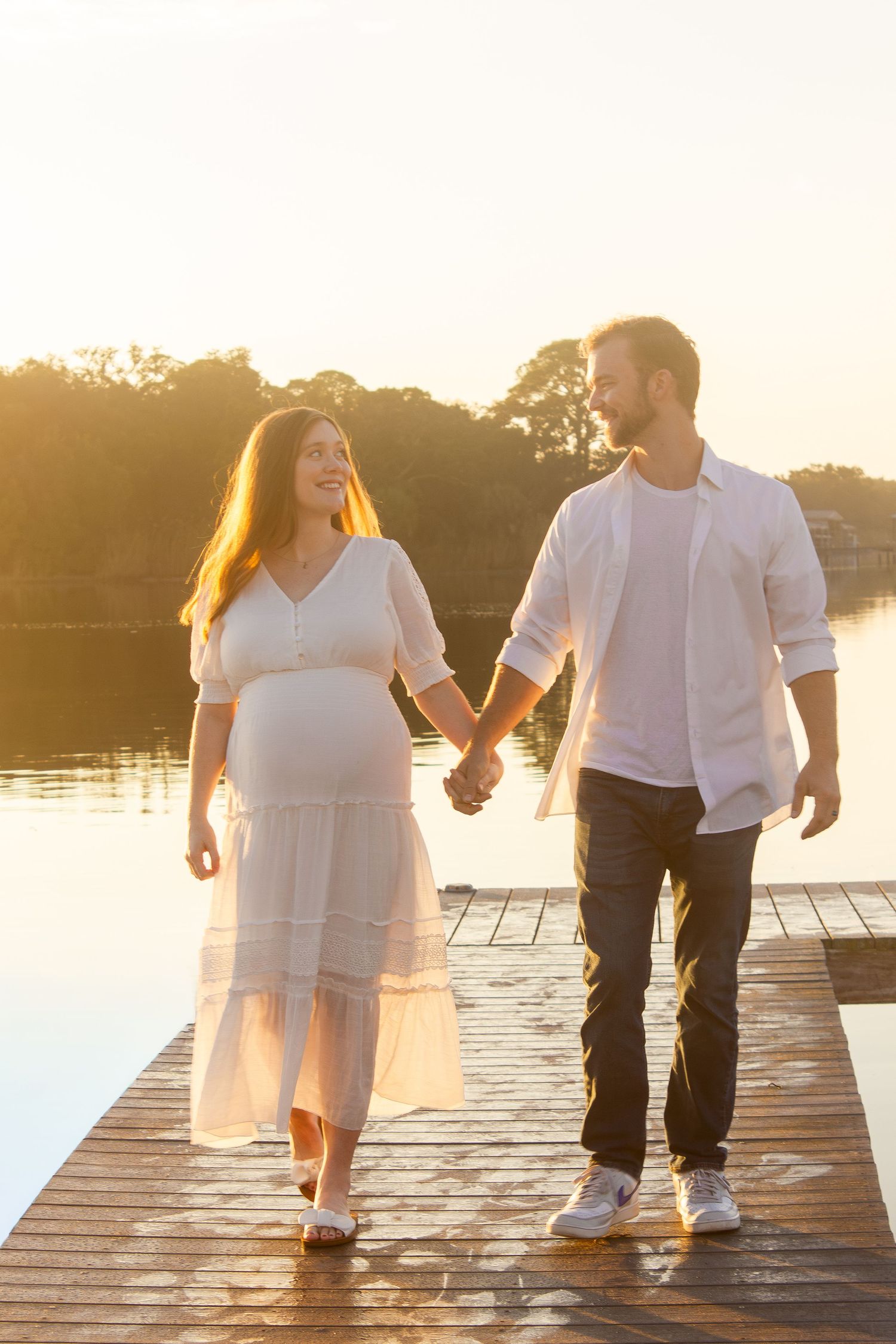 timeless maternity photography, sunset, golden hour