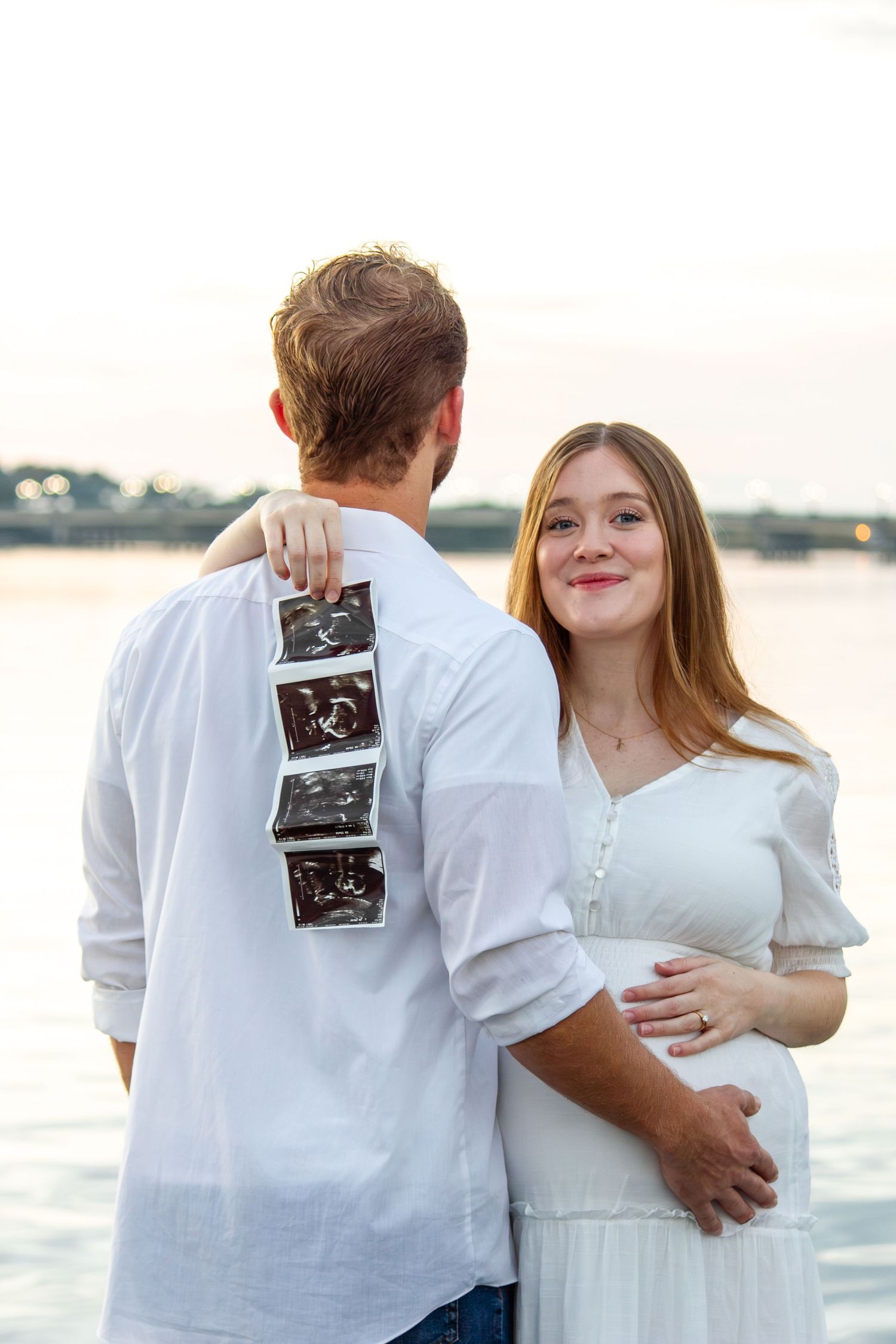 timeless maternity photography, sunset, golden hour