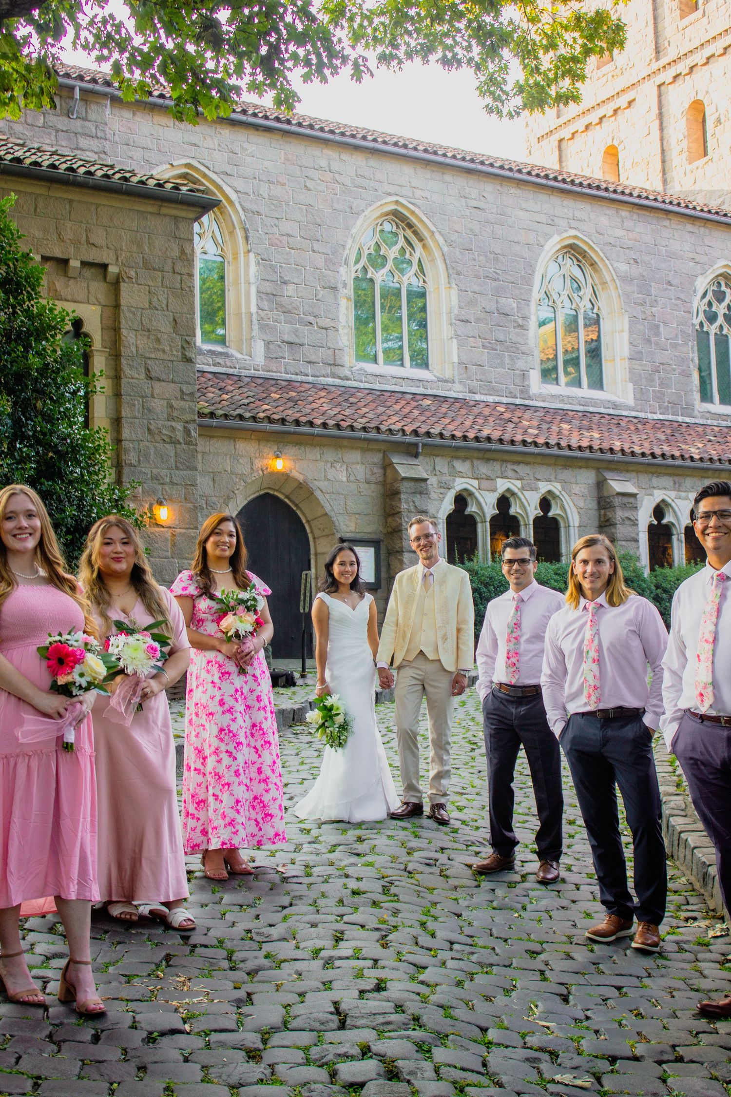 luxury, editorial wedding, bridal party