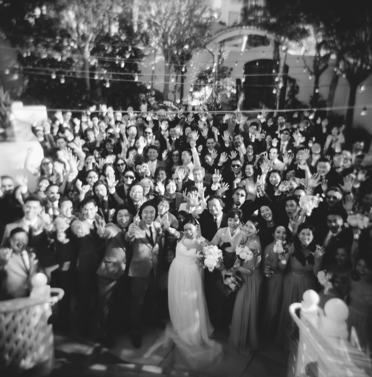 holga film lomography black and white film los angeles wedding