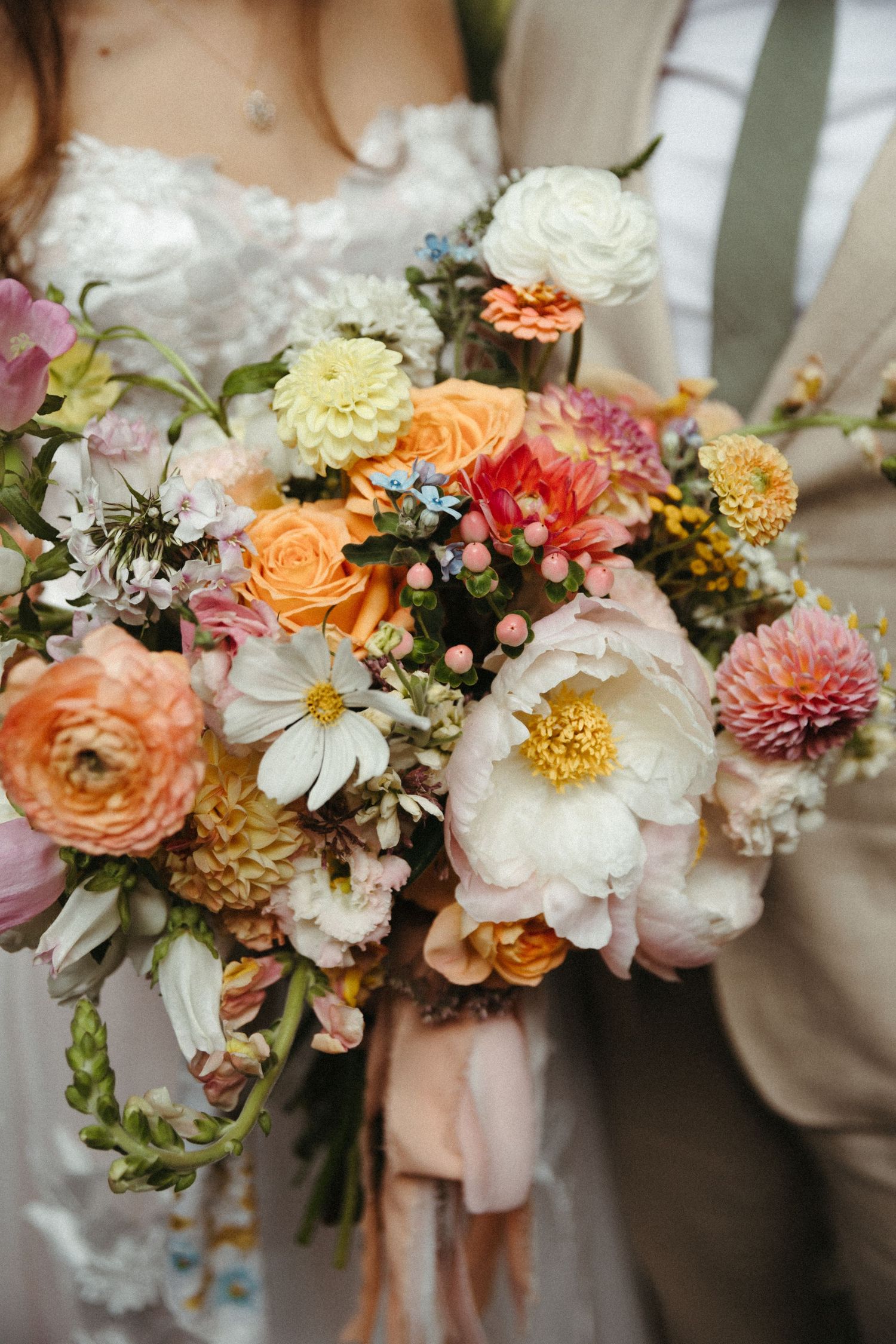 Cinematic floral details by an Asheville elopement photographer