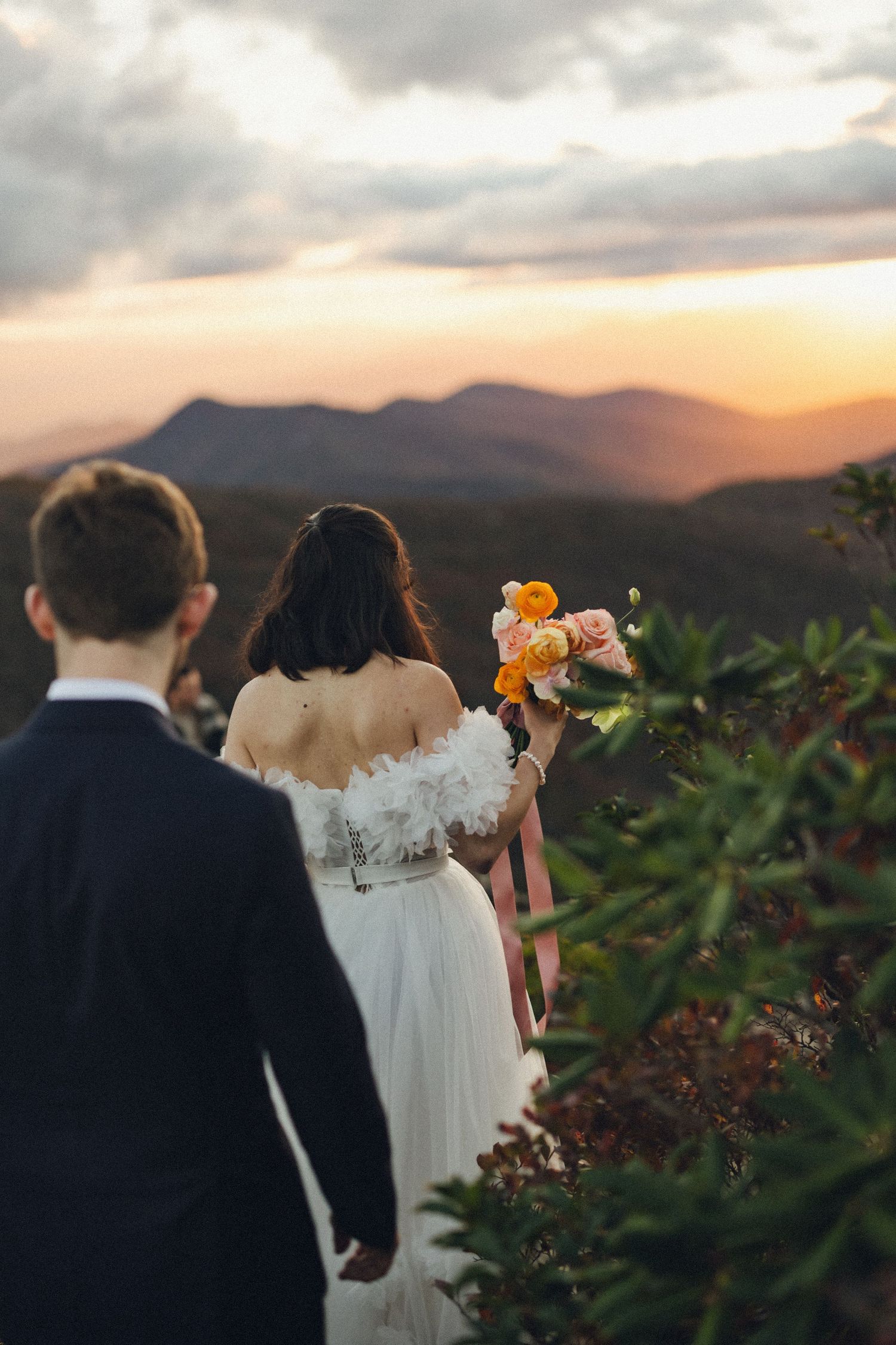 Golden hour boone north carolina documentary film adventure elopement, tennessee intimate wedding photography