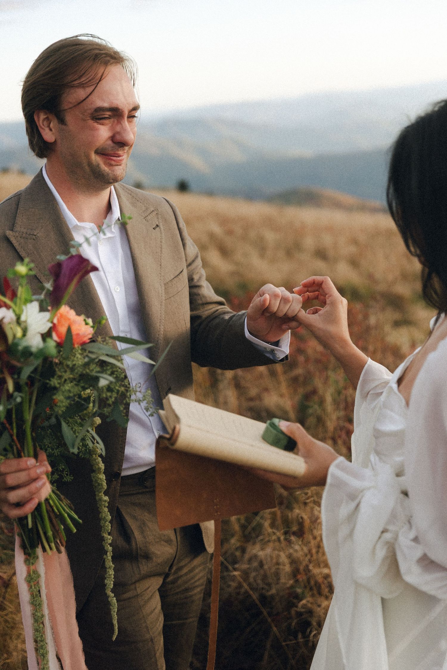 Intimate mountain elopement photography
