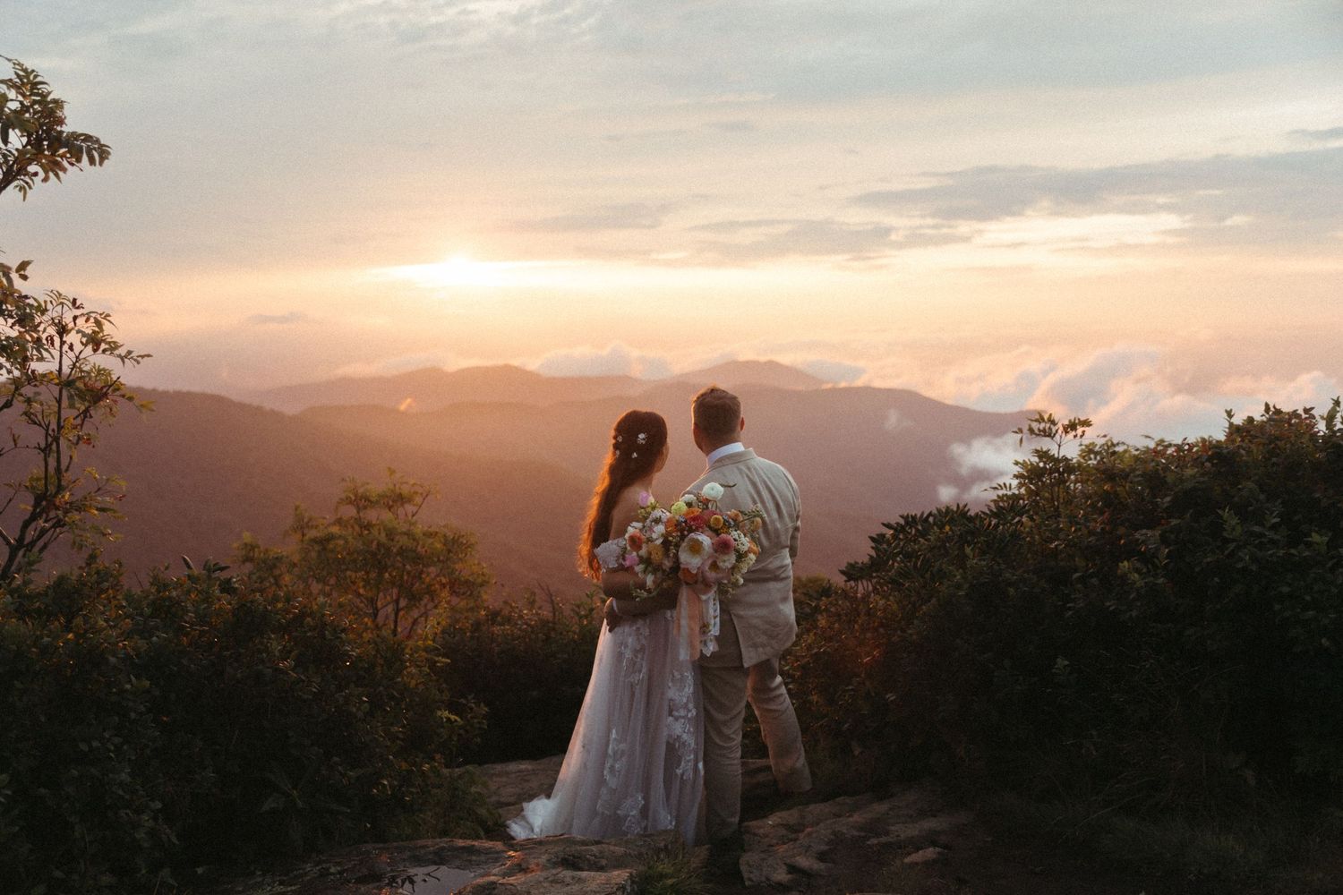 Asheville adventure elopement photography