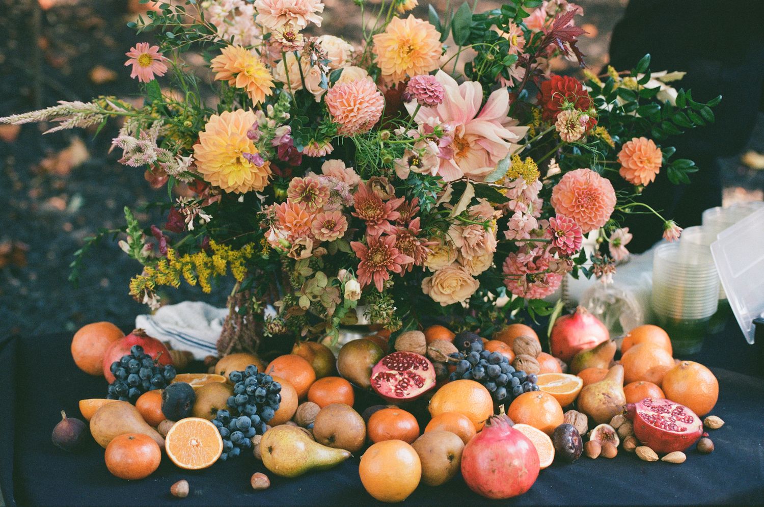 modern editorial garden party intimate wedding charolotte north carolina film photographer