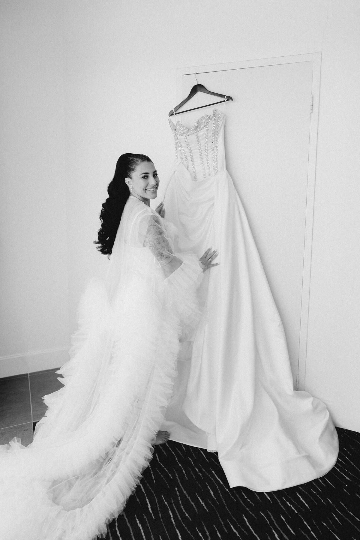 Brides getting ready session at Rendezvous Hotel Scarborough in Perth captured in documentary style with an editorial eye, natural light
