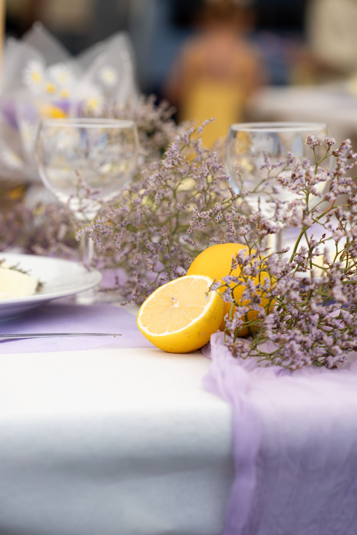 Décoration d'un baptême table
