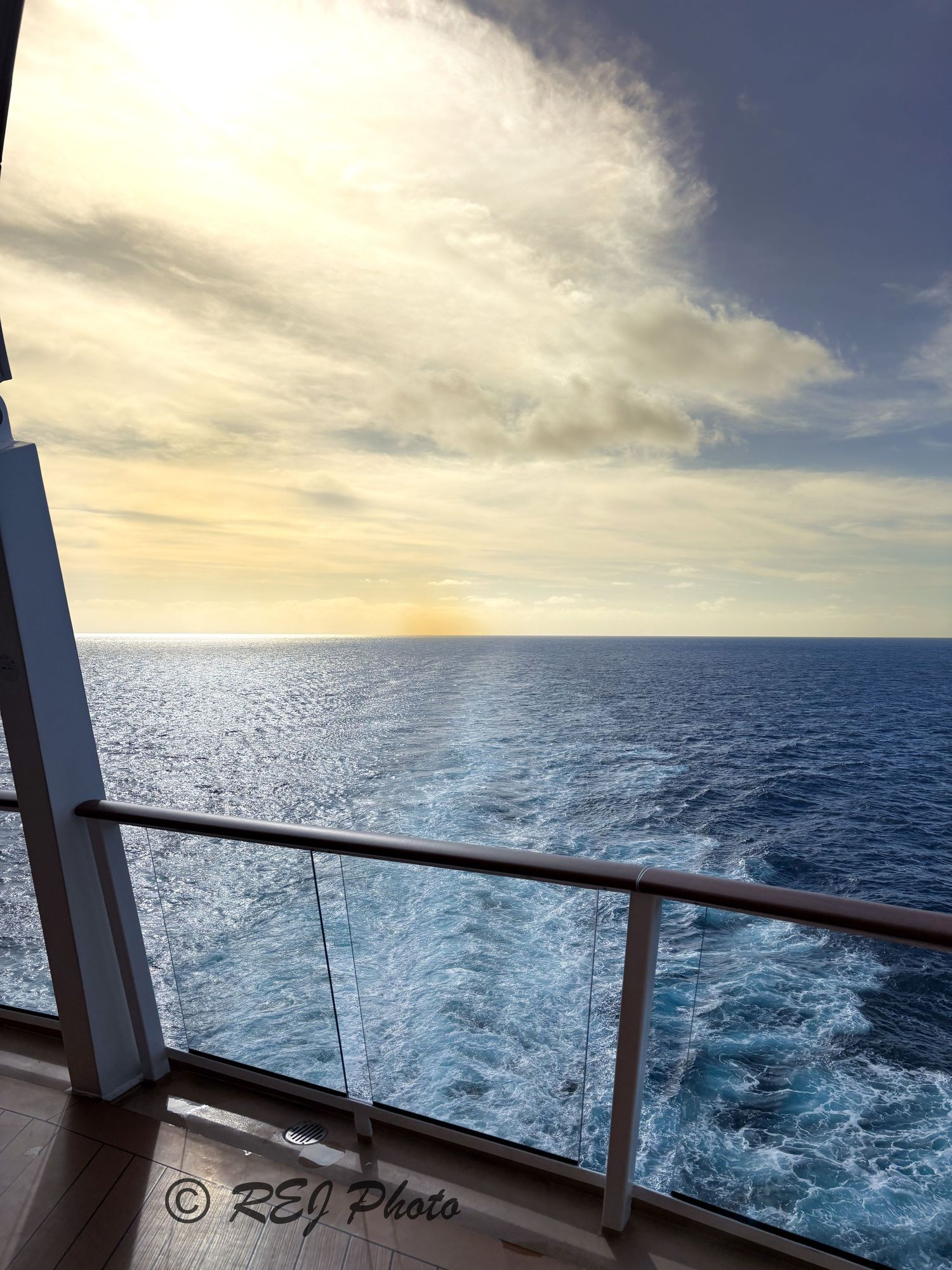 On the open pacific ocean