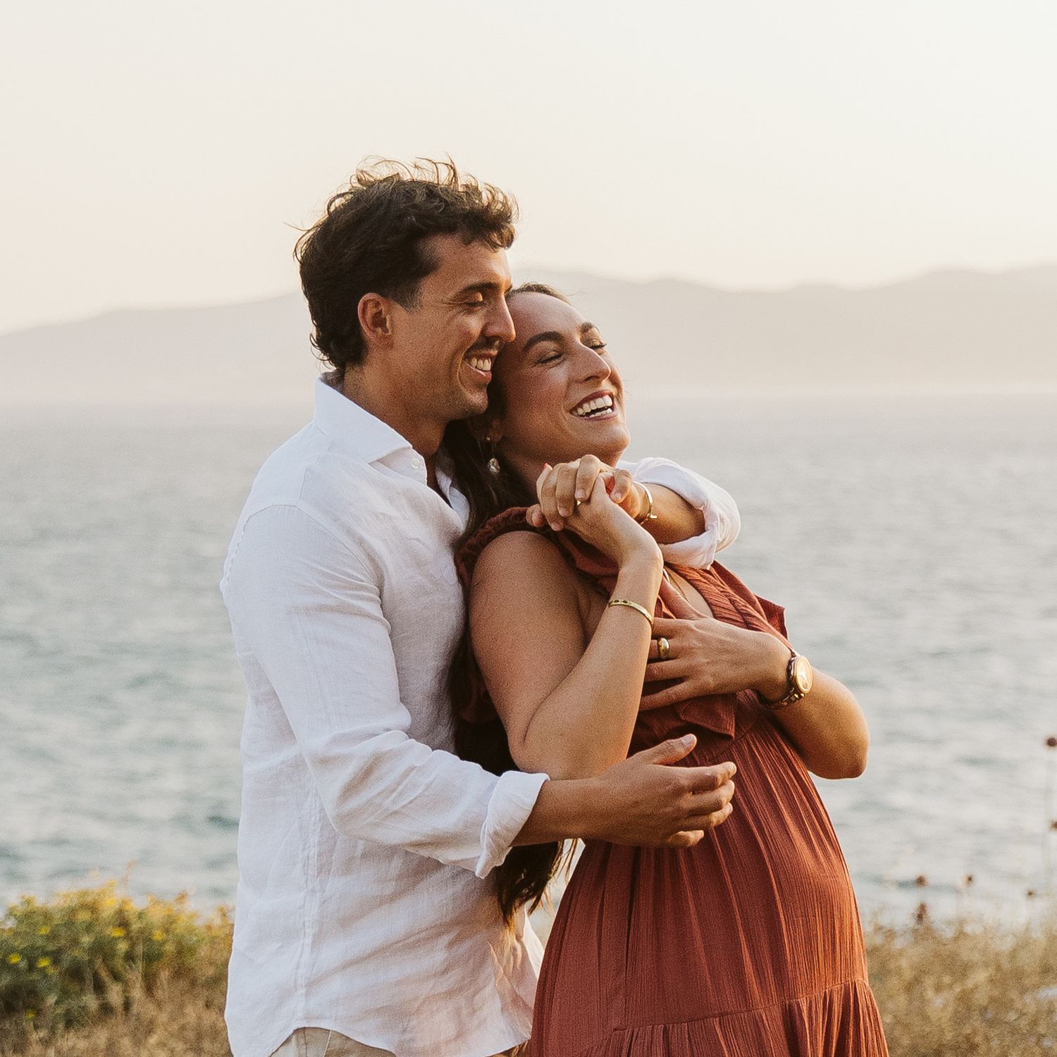 beautiful bride and groom at the Lighthouse