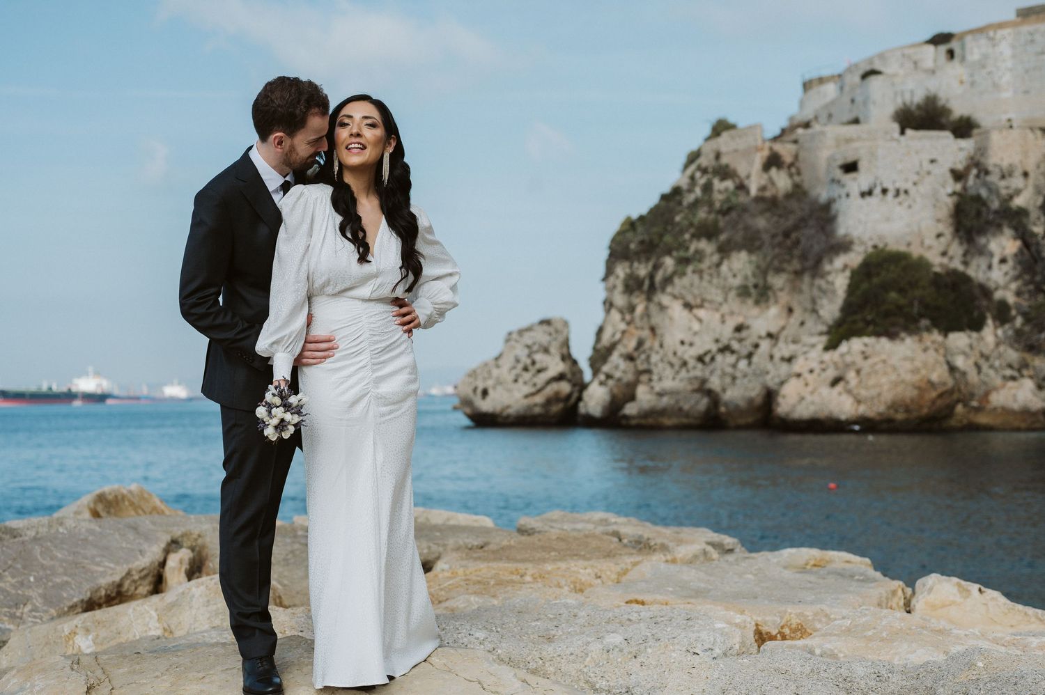 Bride and groom at Camp Bay