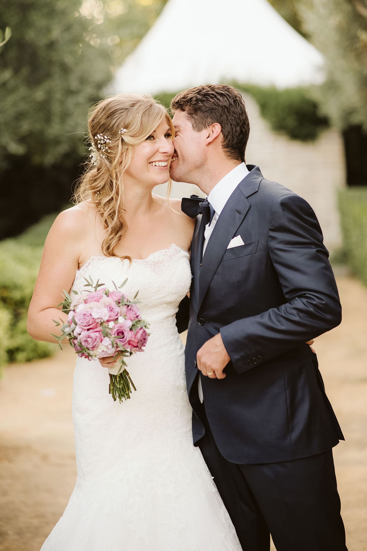 bride and groom portrait