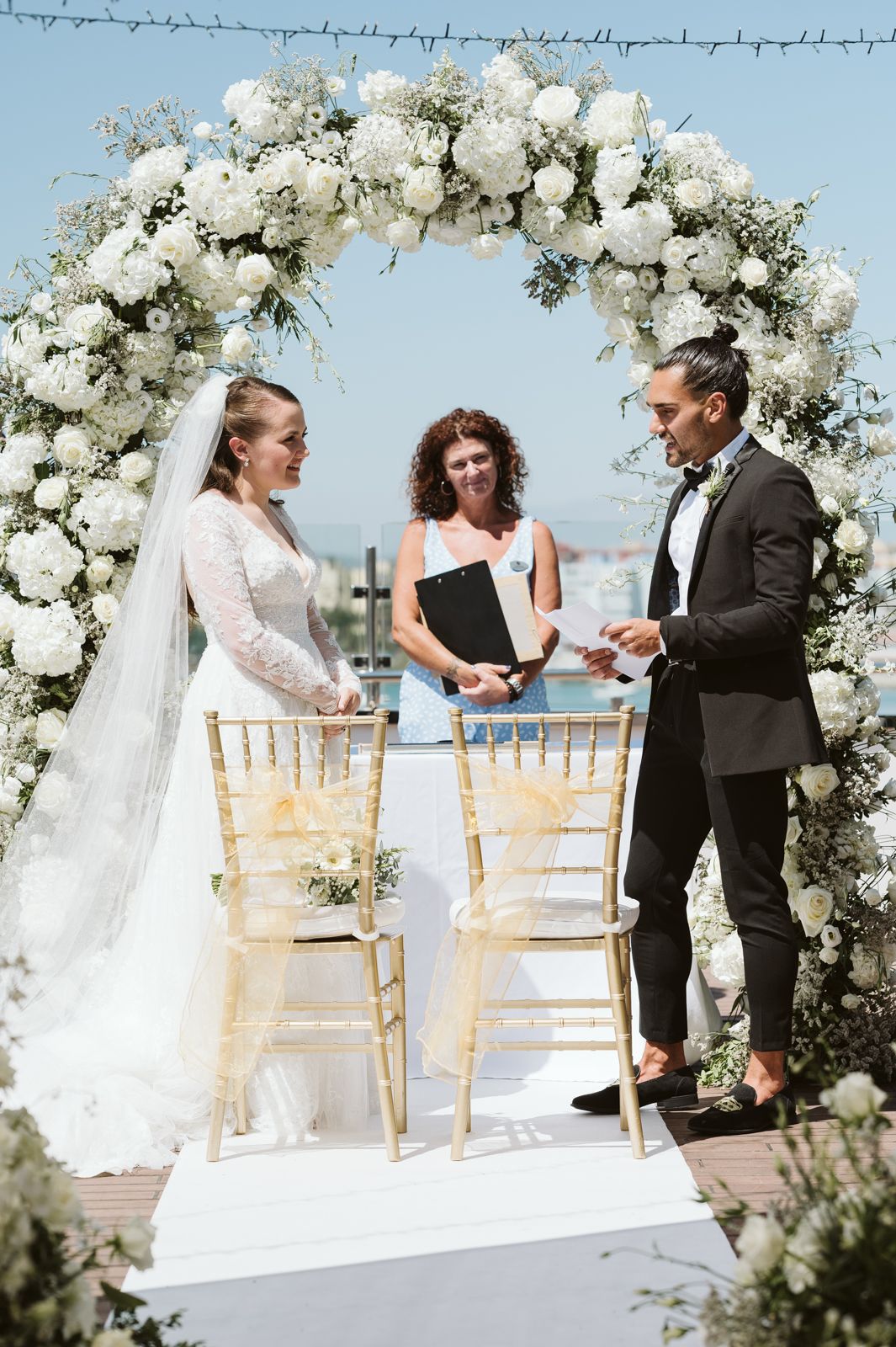 Ceremony on Sunborn Hotel Deck