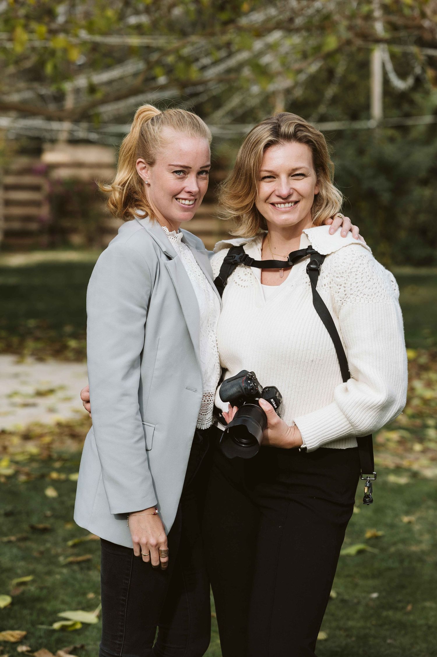 Emily the wedding planner and Anna Miel at Finca Monasterio