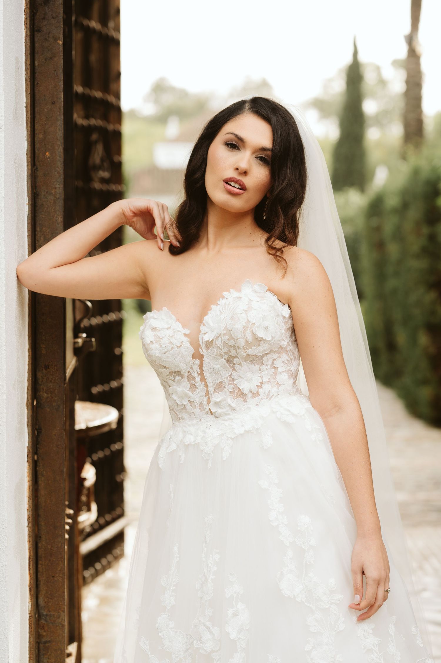 Beautiful portrait of a bride at Finca Monasterio