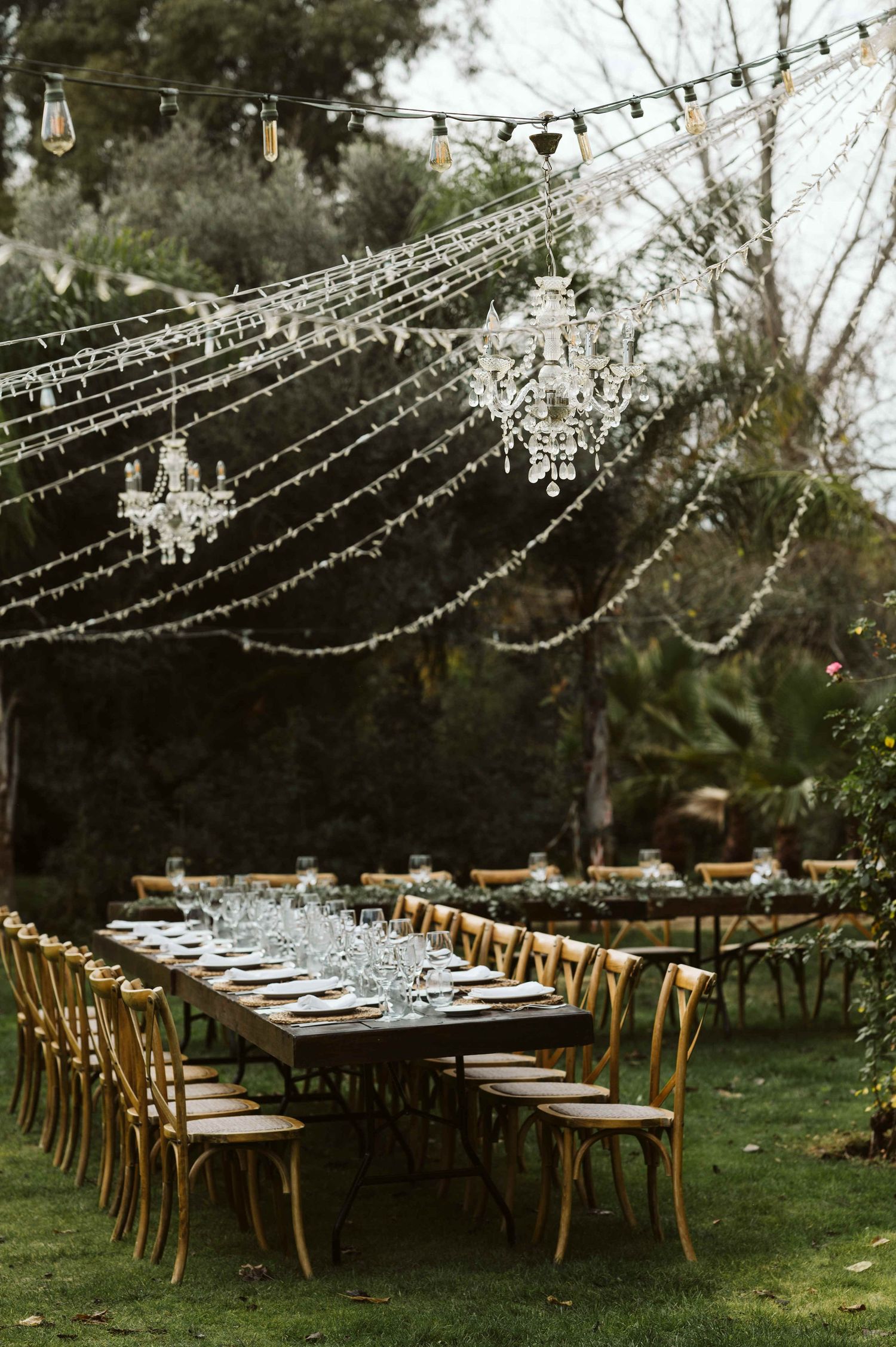 Table setting at Finca Monasterio