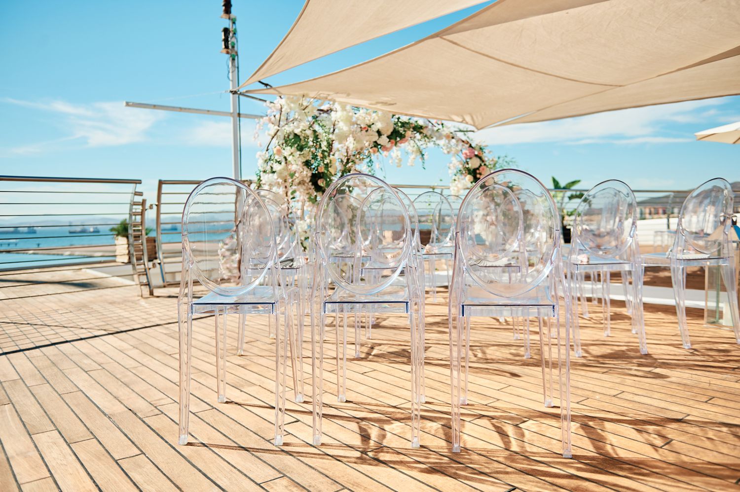 Beautiful flower setup on Sunborn Hotel
