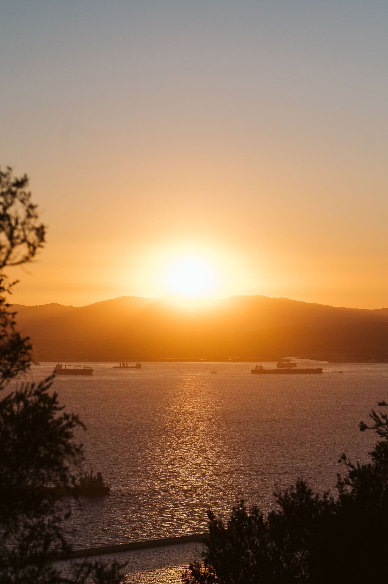 beautiful sunset view from the Top of the Rock