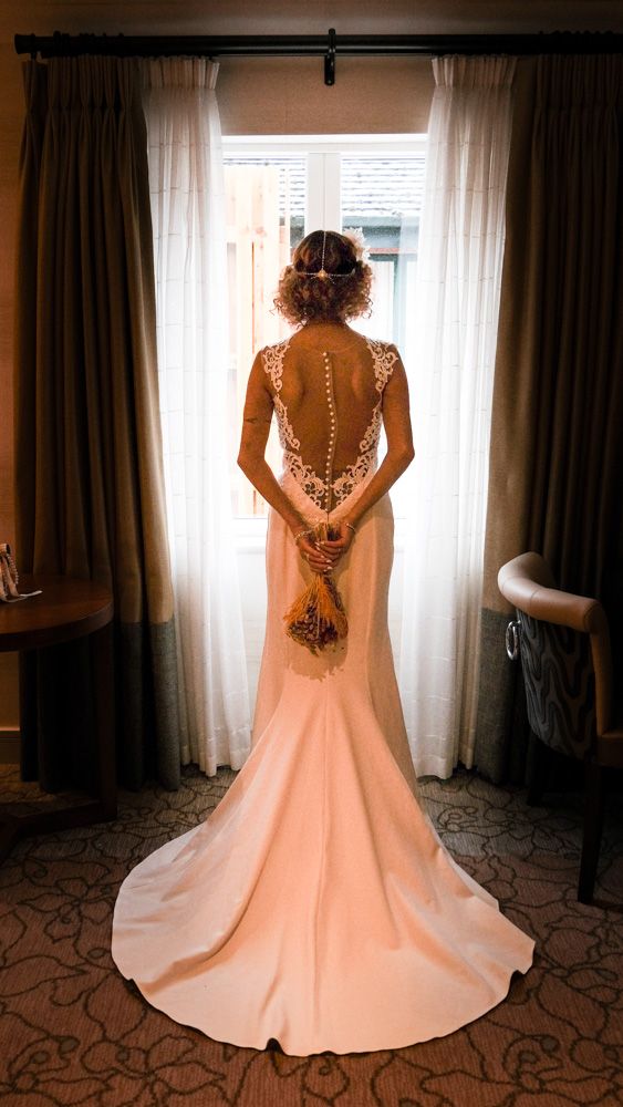 Bride in the window