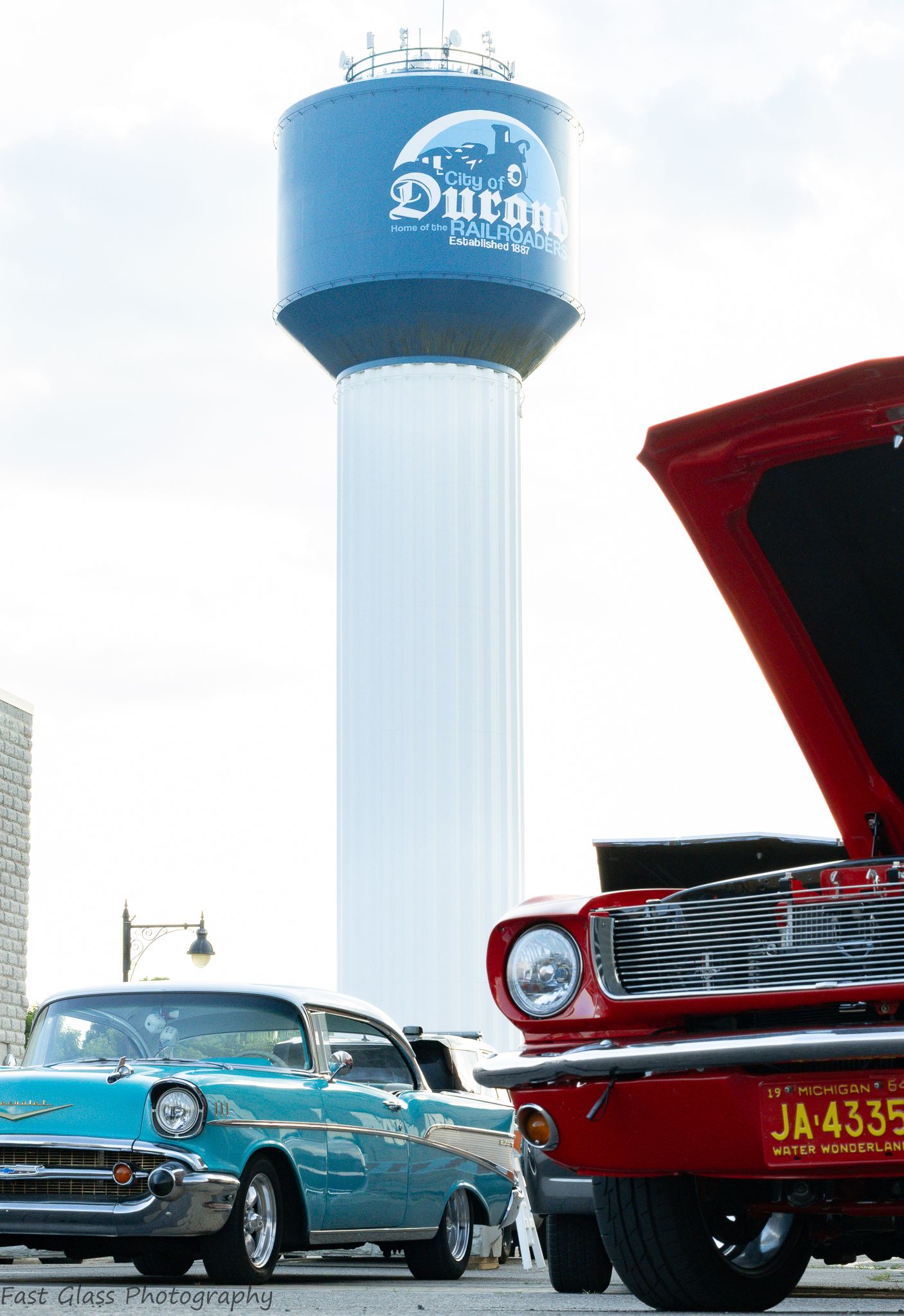 Durand's water tower and an awesome outlook on classic cars.