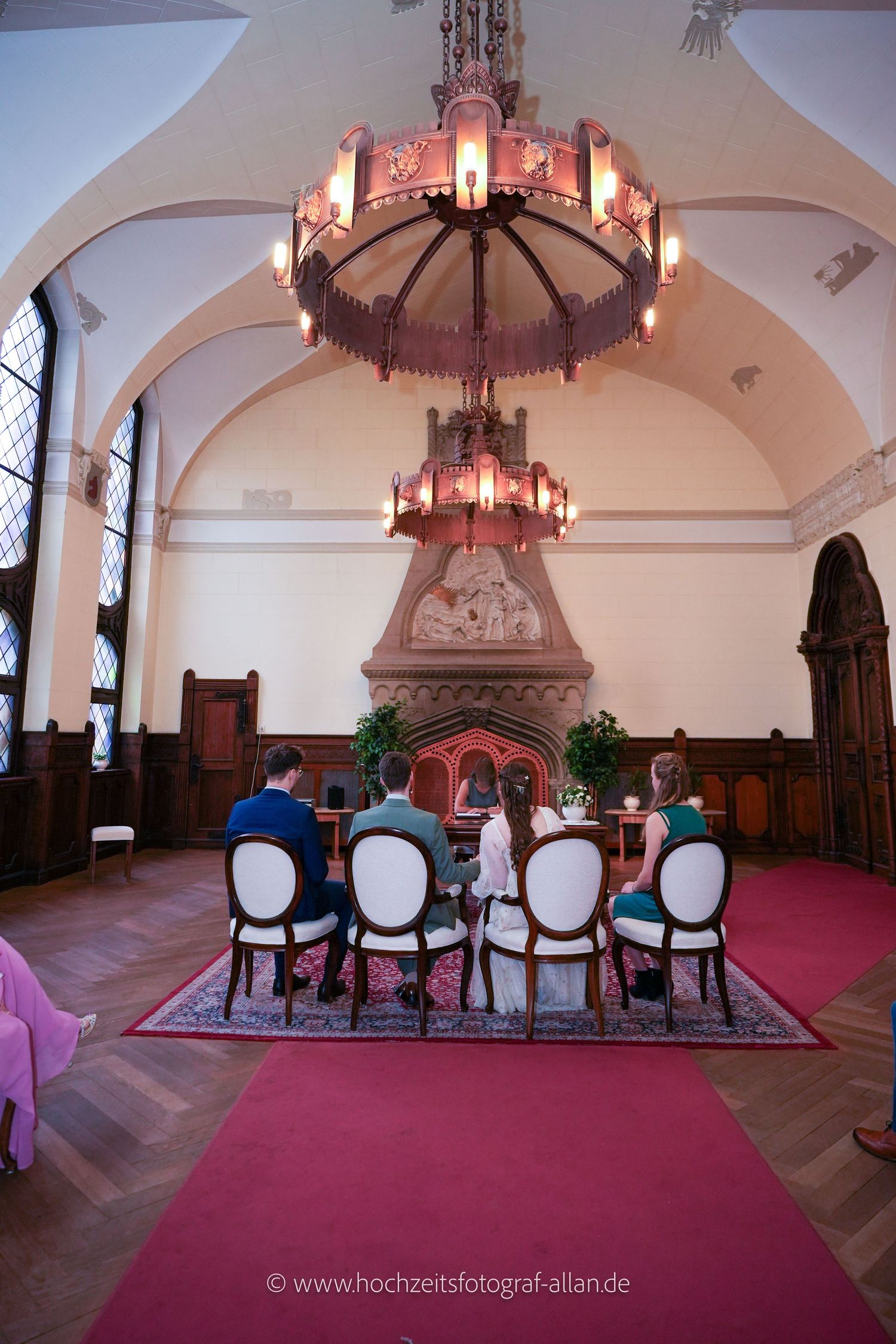 Historisches Trauzimmer im Standesamt Schmargendorf in Berlin