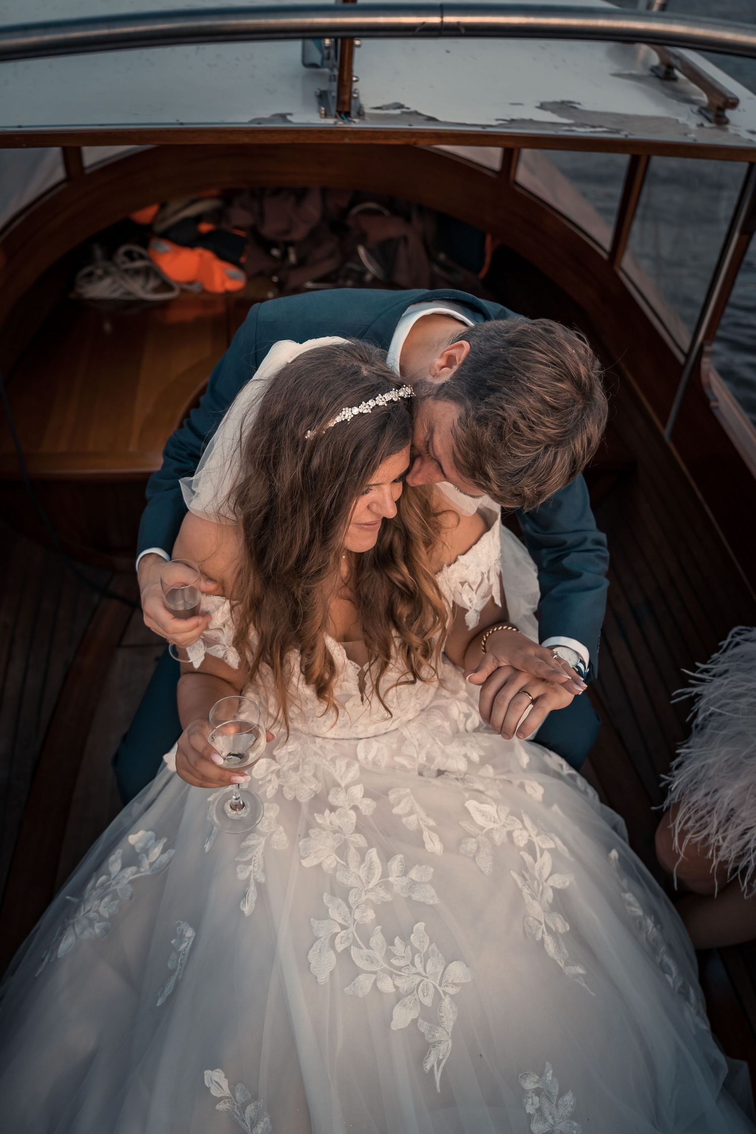 Authentische Hochzeit am der Villa Blumenfisch am Wannsee Potsdam Hochzeitsfotograf Berlin & Brandenburg