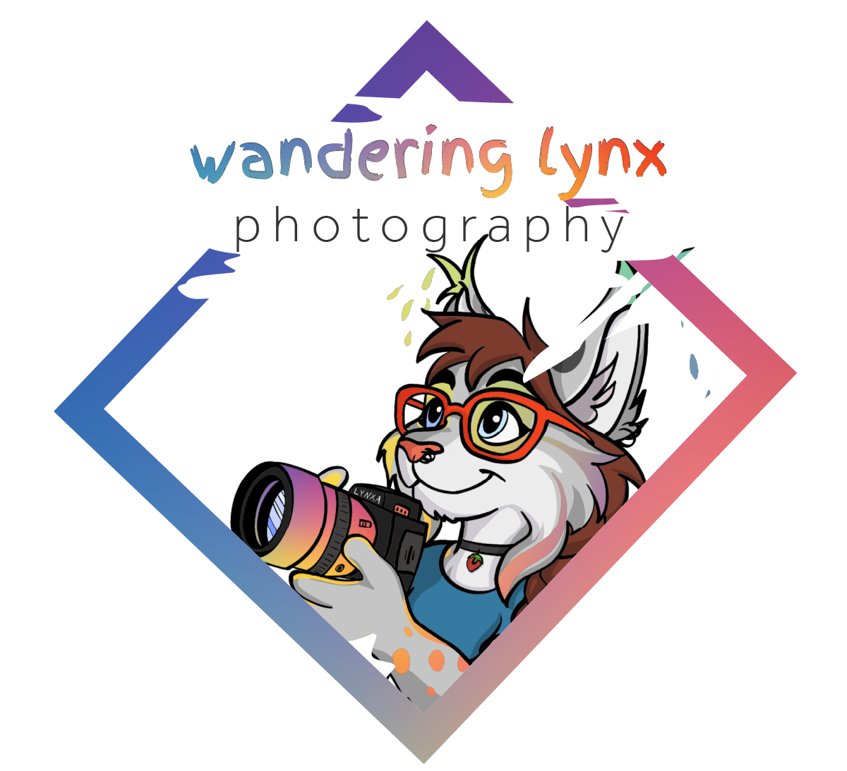 Colorful cartoon art showing various illustrated animal characters with a logo design on a white background.