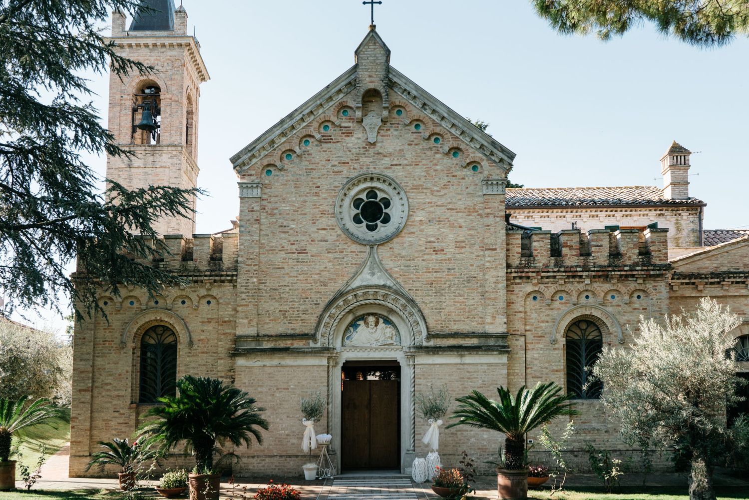 Historic Romanesque church in Le Marche, Italy — an intimate location for a luxury destination wedding