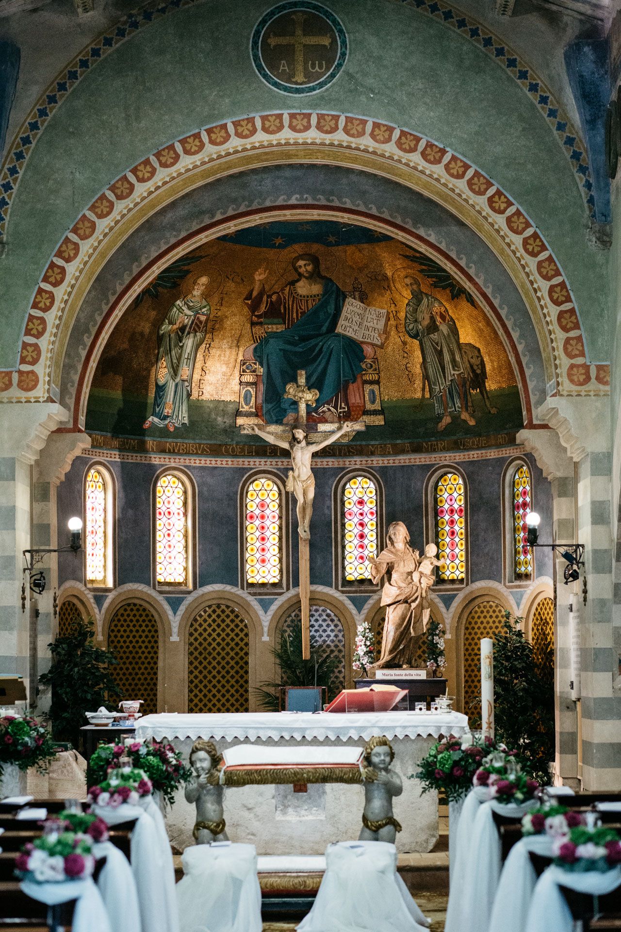 Historic Romanesque church in Le Marche, Italy — an intimate location for a luxury destination wedding