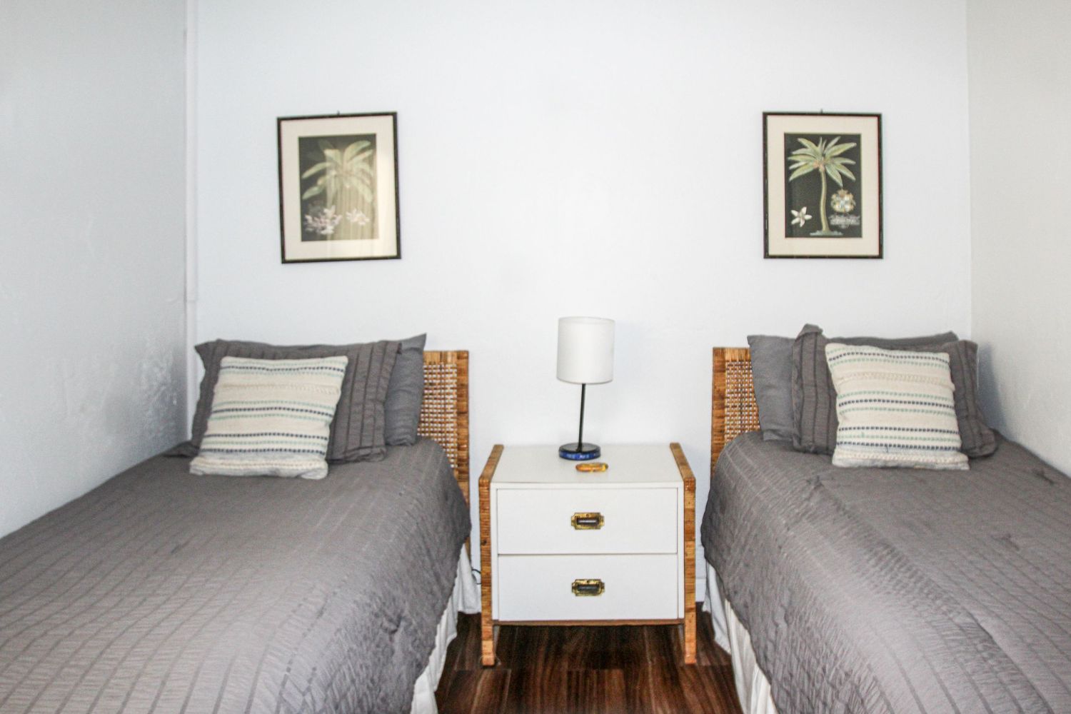 Styled bedroom interior of vacation rental in Kona Hawaii