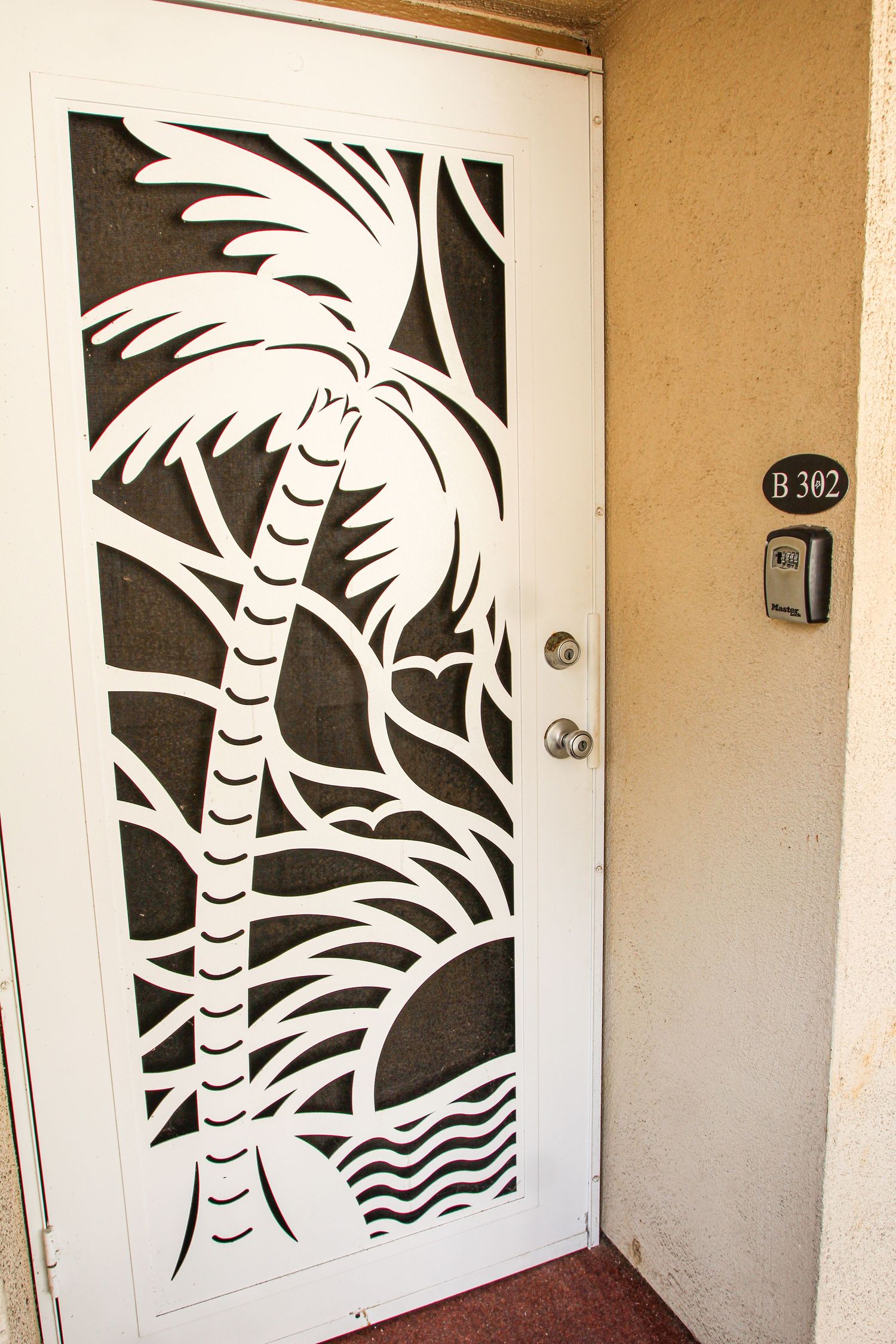 front door - Exterior entrance of Airbnb property in Kona Hawaii