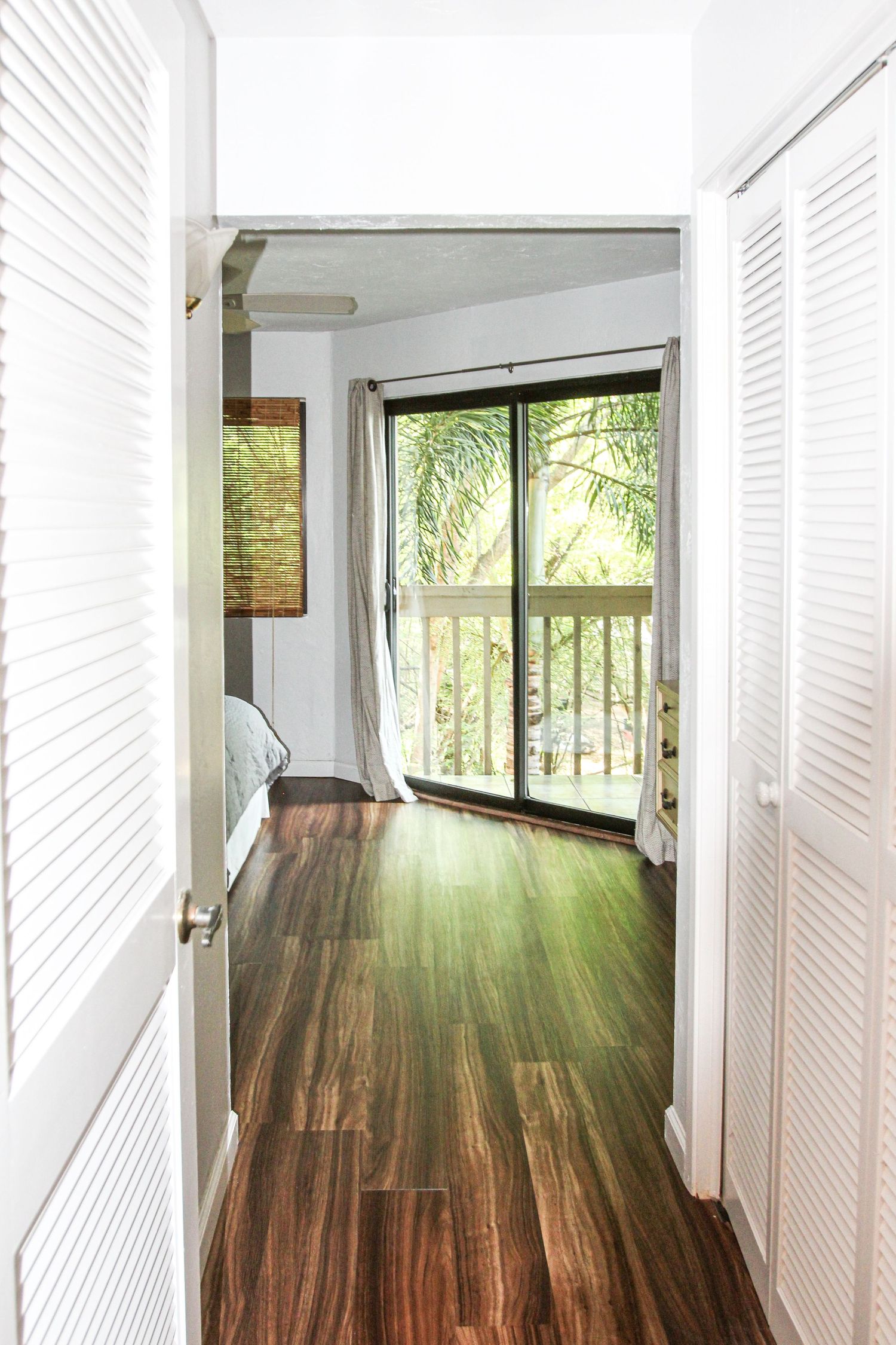 hallway Interior staging detail of living space in Airbnb condo Kona Hawaii