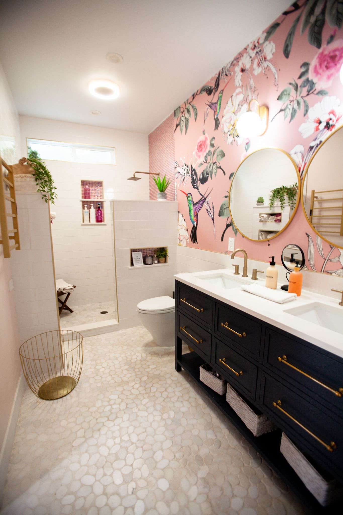 Bathroom detail of modern Airbnb property in Hawaii with clean design