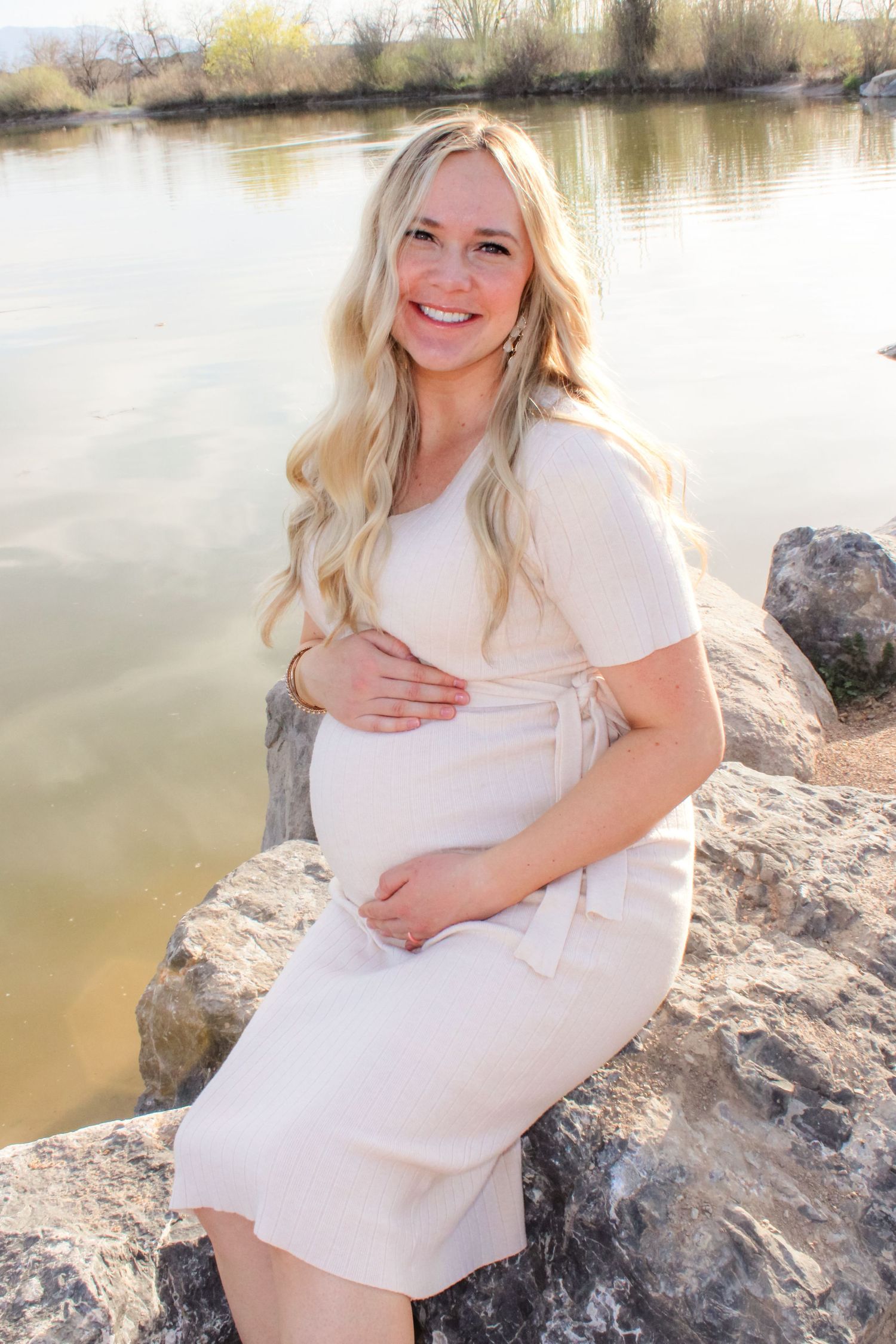 Beautiful Kele celebrating becoming a mother for the first time. Captured at Jensen Nature Park, Syracuse UT.