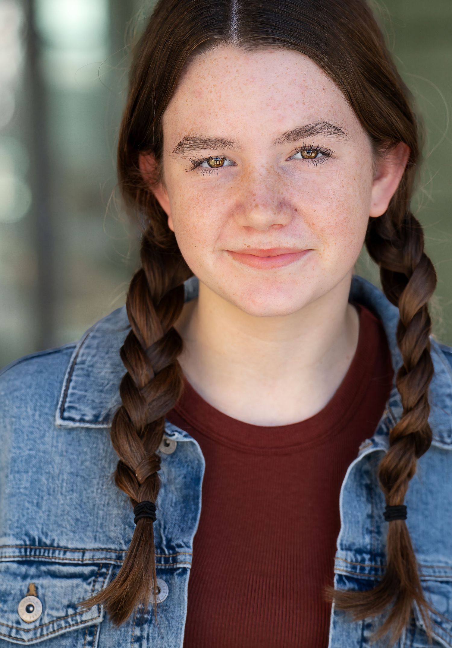 girl in braids - tween headshot