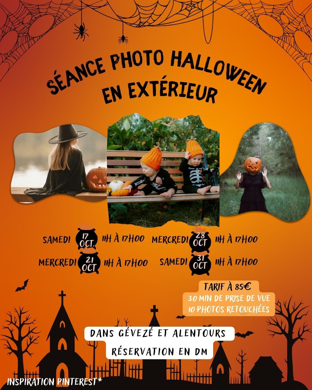 Halloween, 31 octobre, séance photo, déguisement, photo à rennes, Gévezé, la mézière et dans toute l'Ille et vilaine